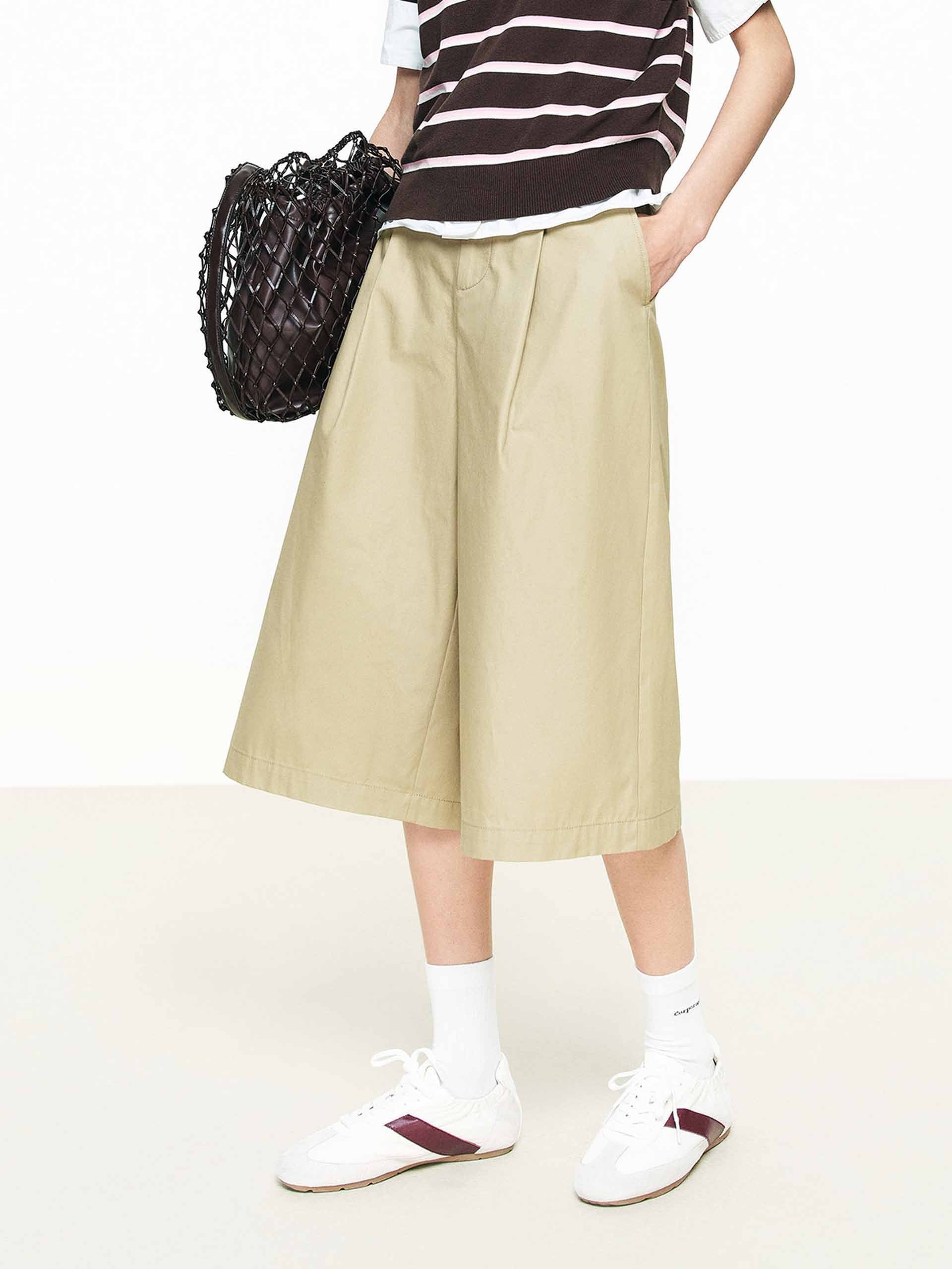 Cotton Cropped Shorts - Image 7