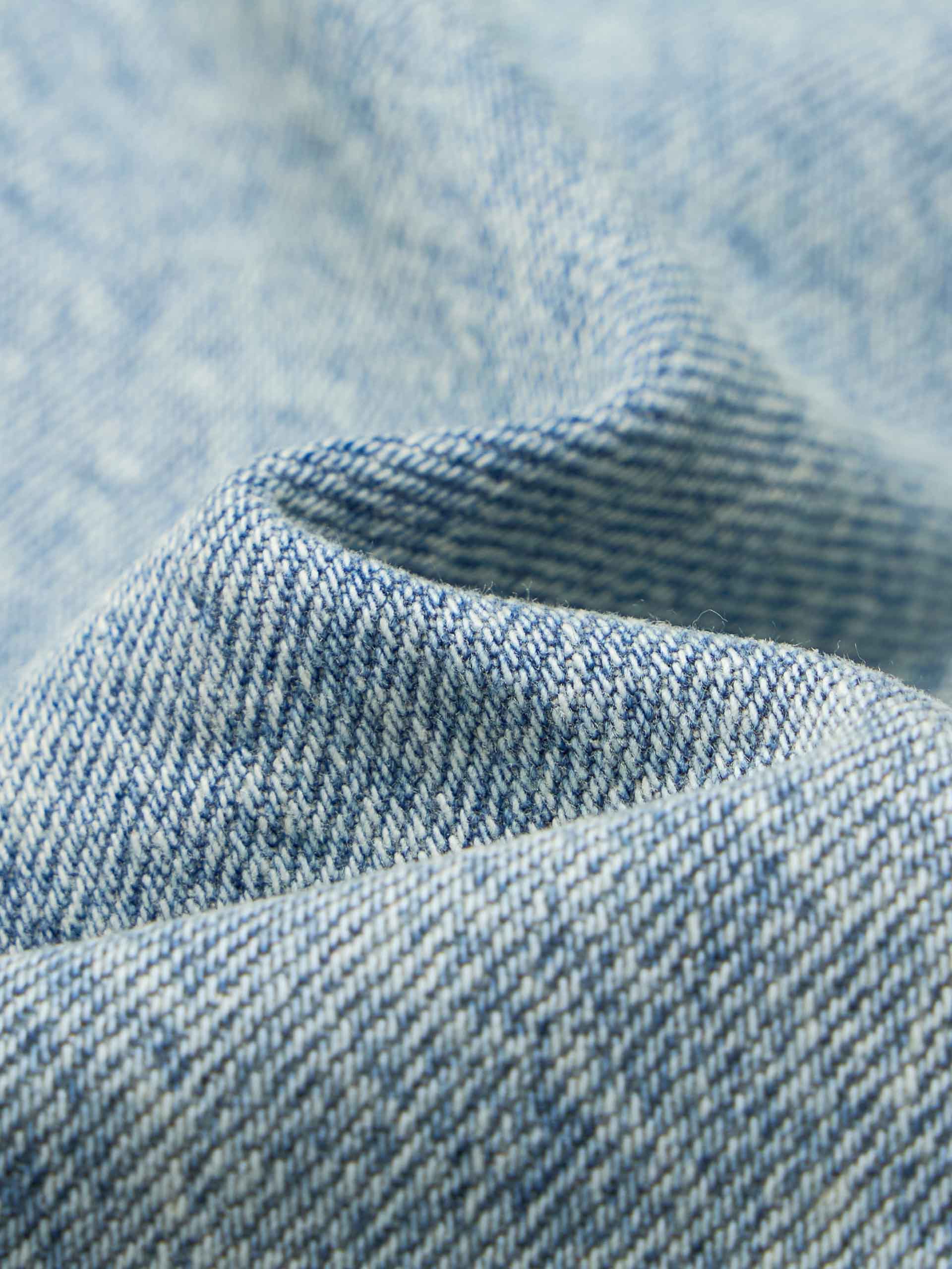 Cotton Denim Midi Skirt - Image 4