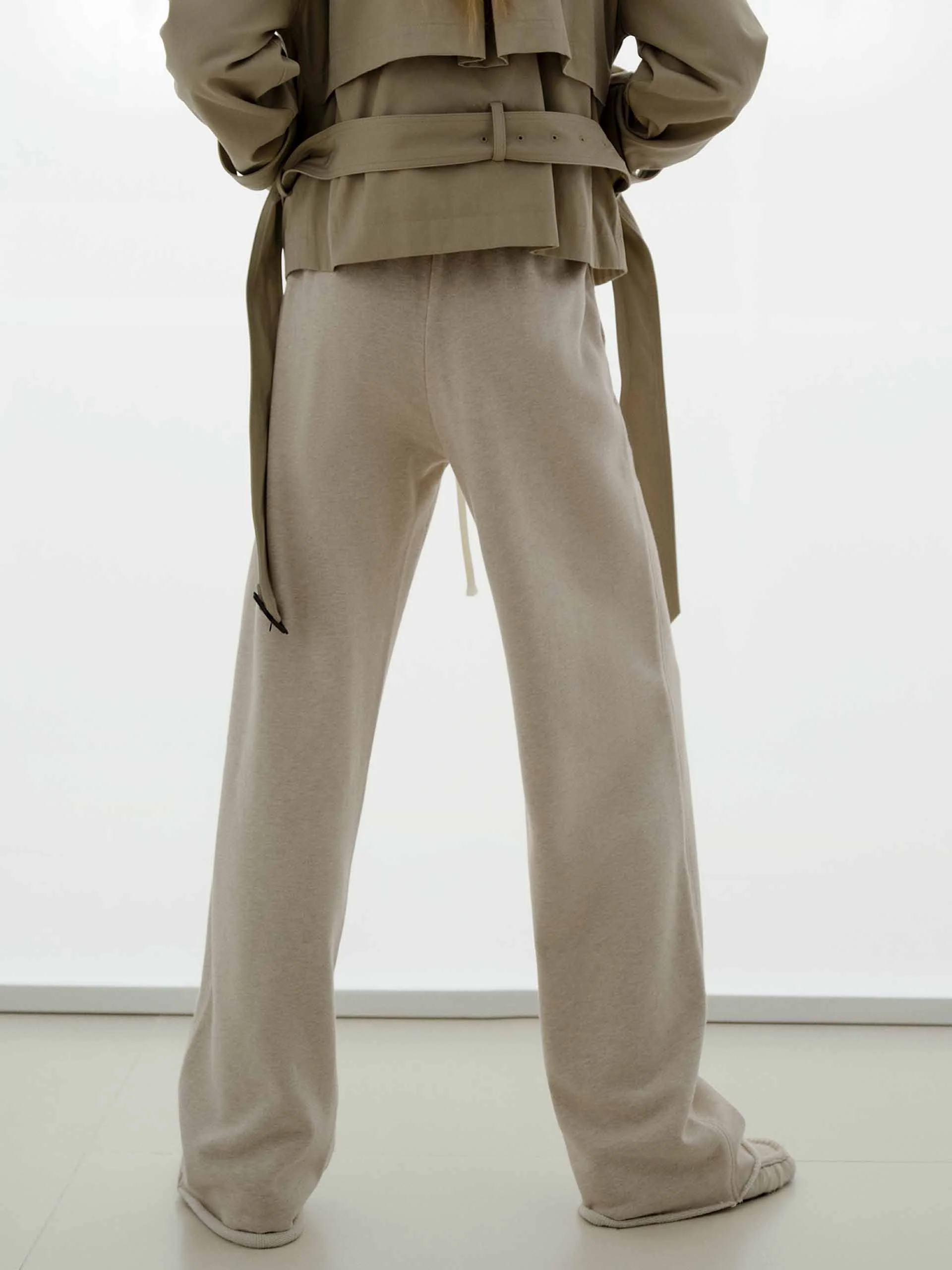 Cotton Drawstring Detail Trousers - Image 6