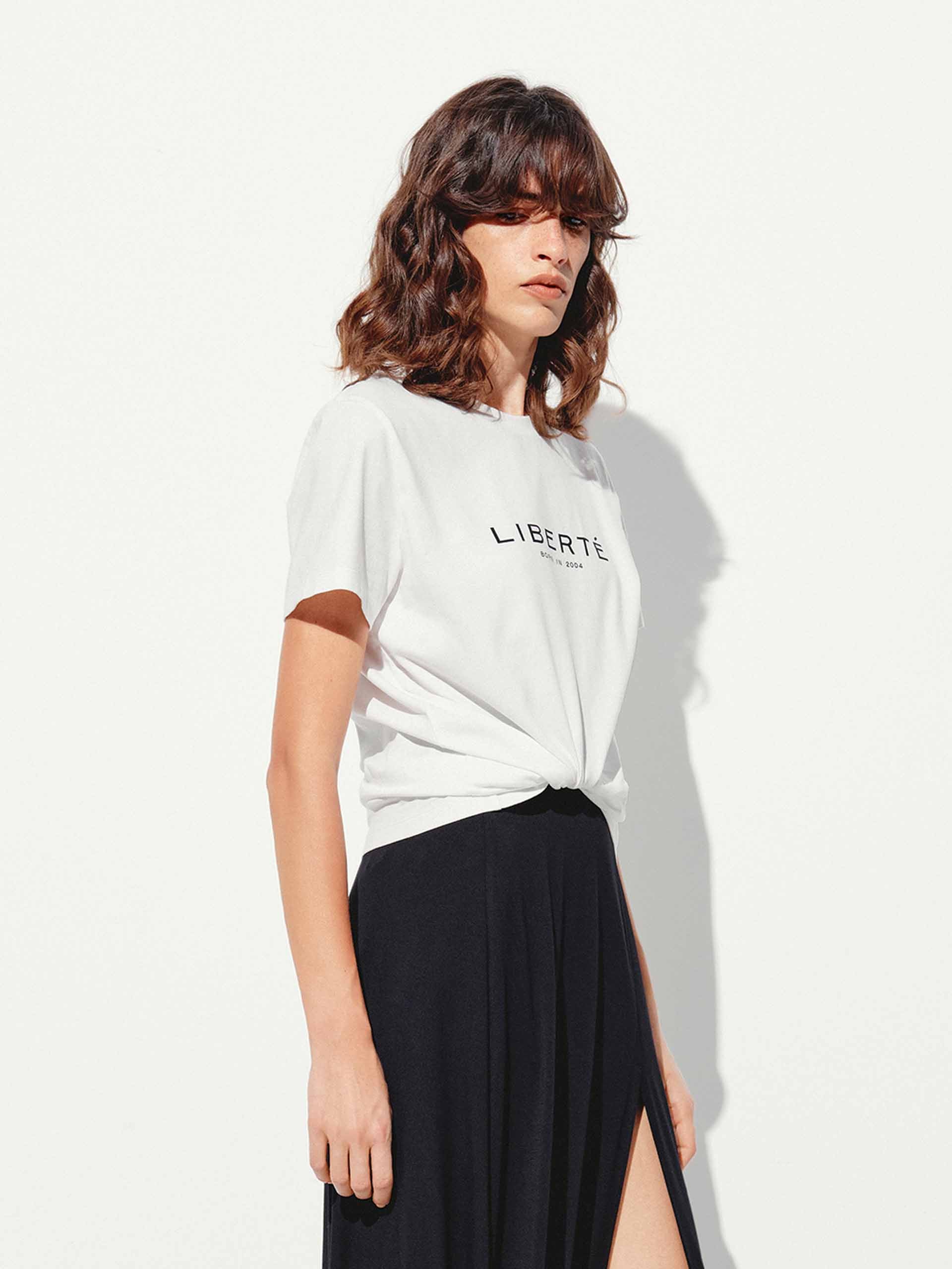 Cotton Letter Round Neck T-shirt - Image 3