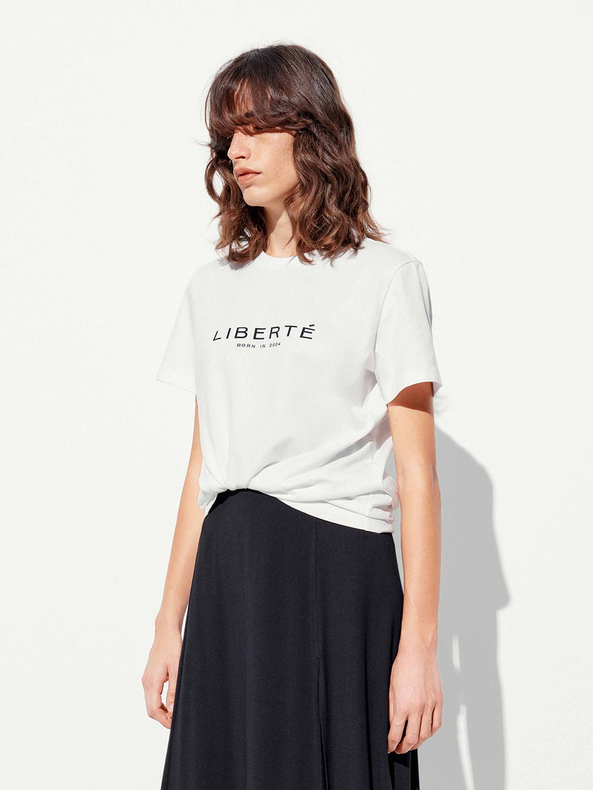 Cotton Letter Round Neck T-shirt - Image 7