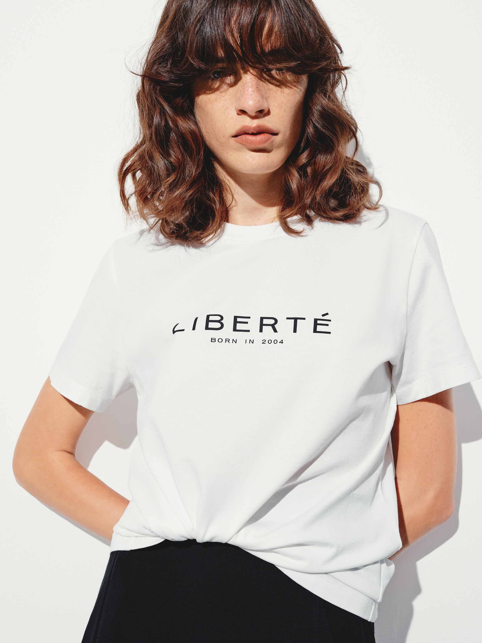 Cotton Letter Round Neck T-shirt - Image 8