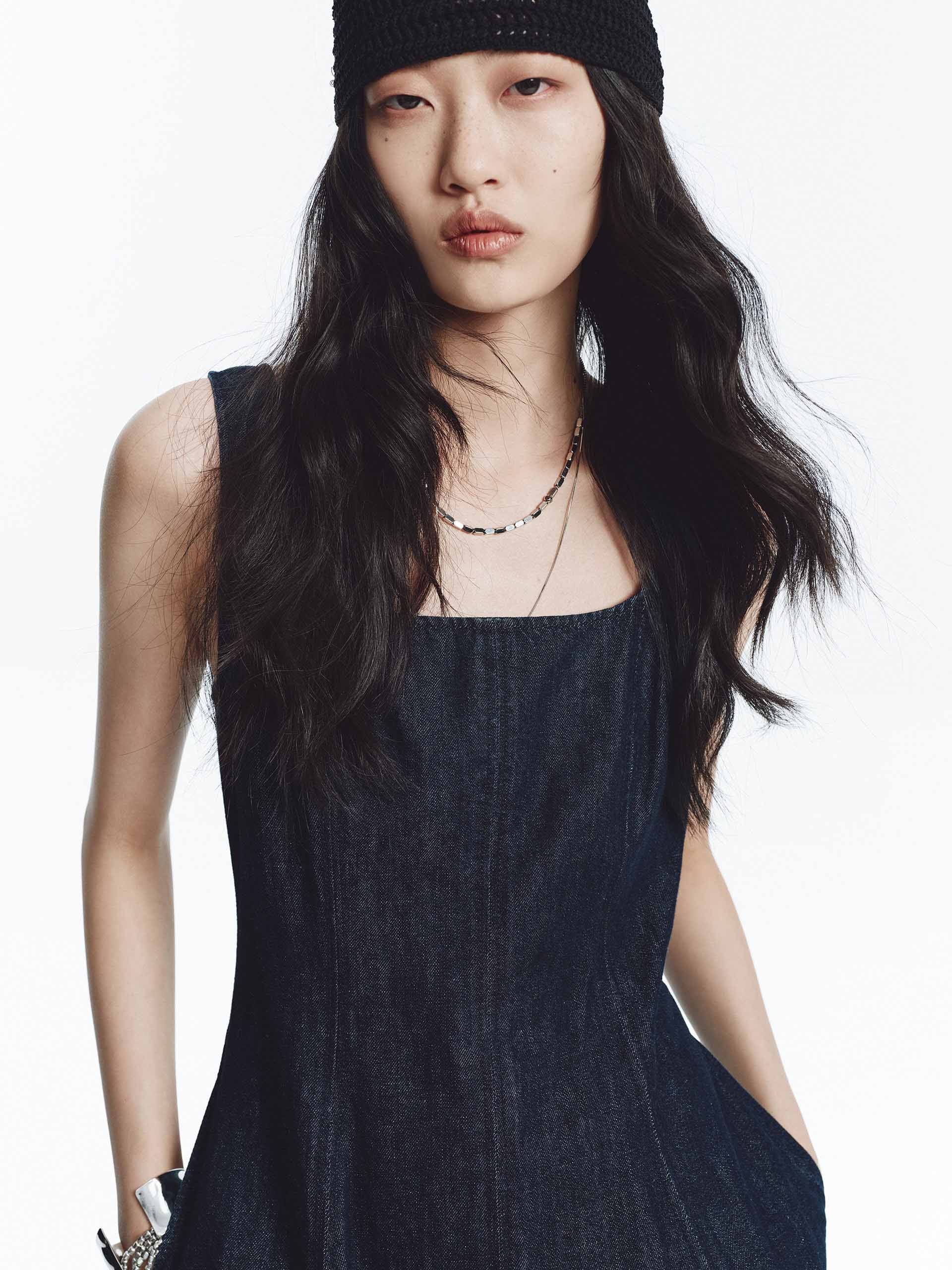 Cotton Linen A-line Dress - Image 8