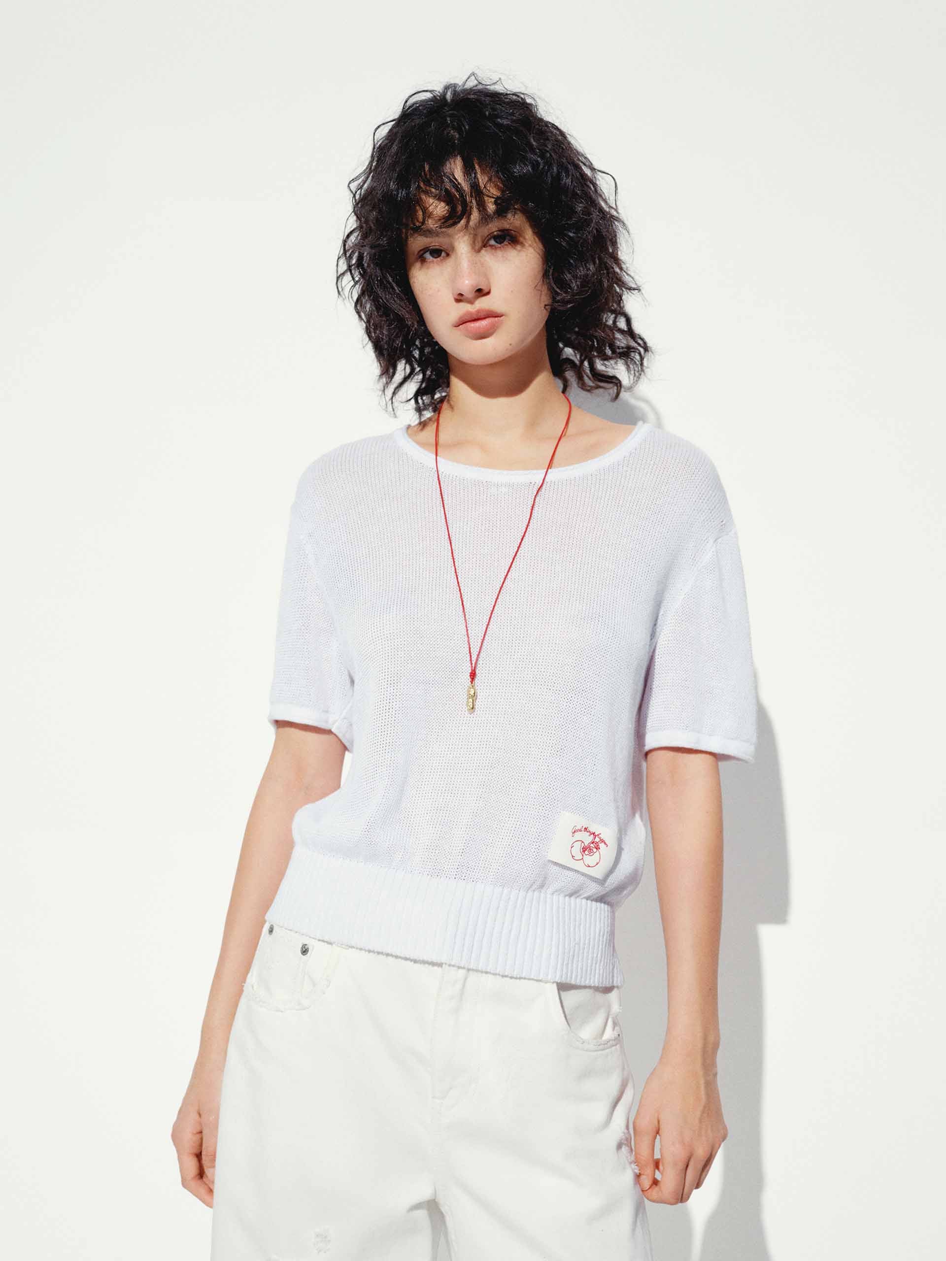 Cotton Linen Knitted Top