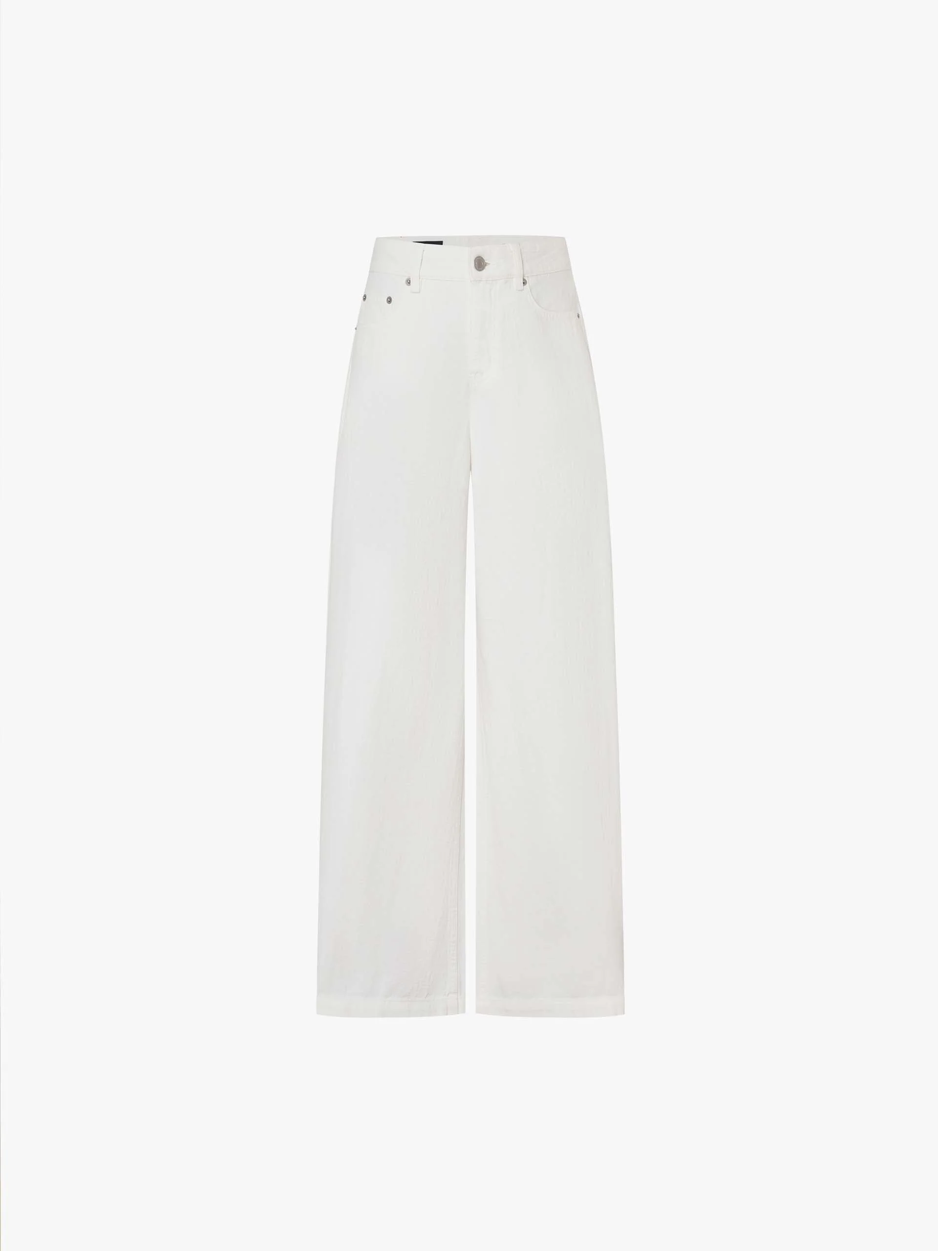 Cotton Linen Straight Jeans - Image 5