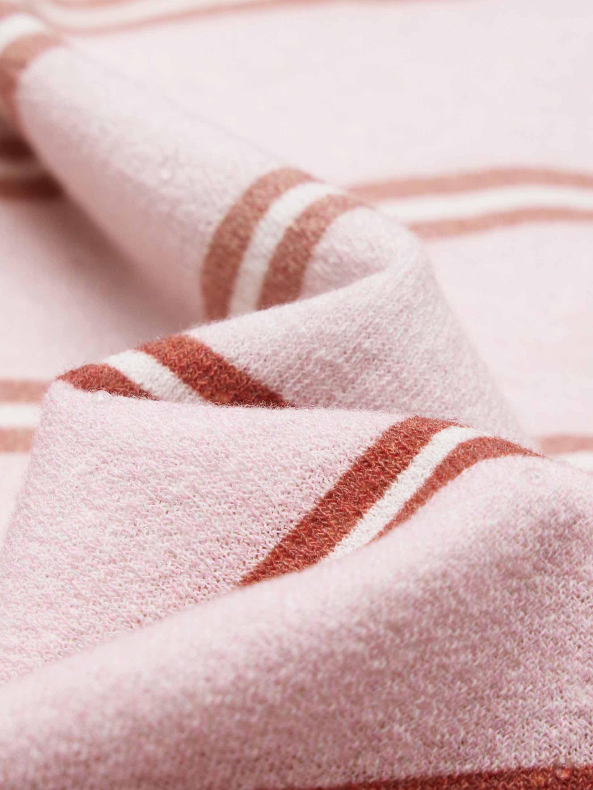 Cotton Linen Striped Sweater - Image 4