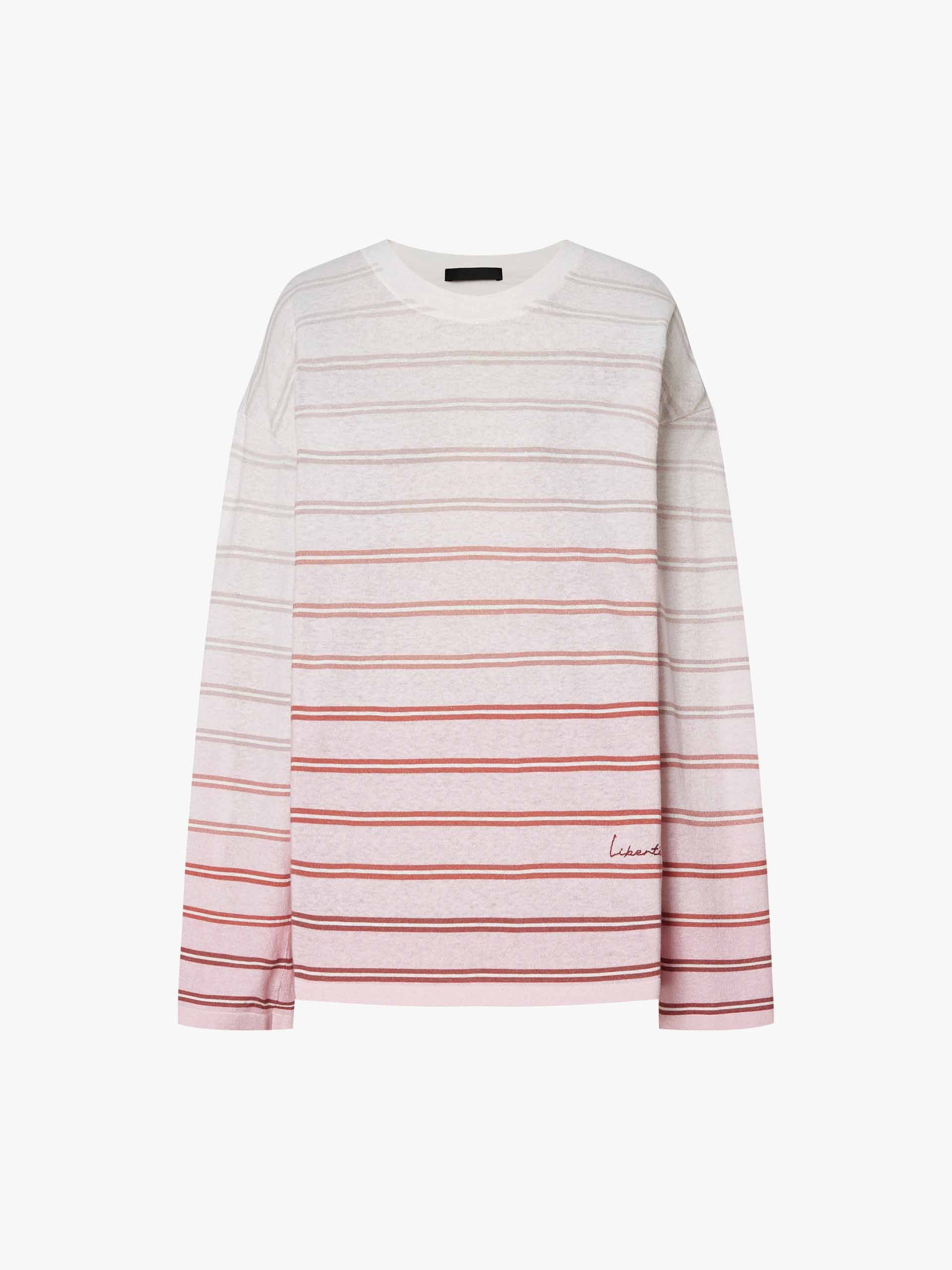 Cotton Linen Striped Sweater - Image 5