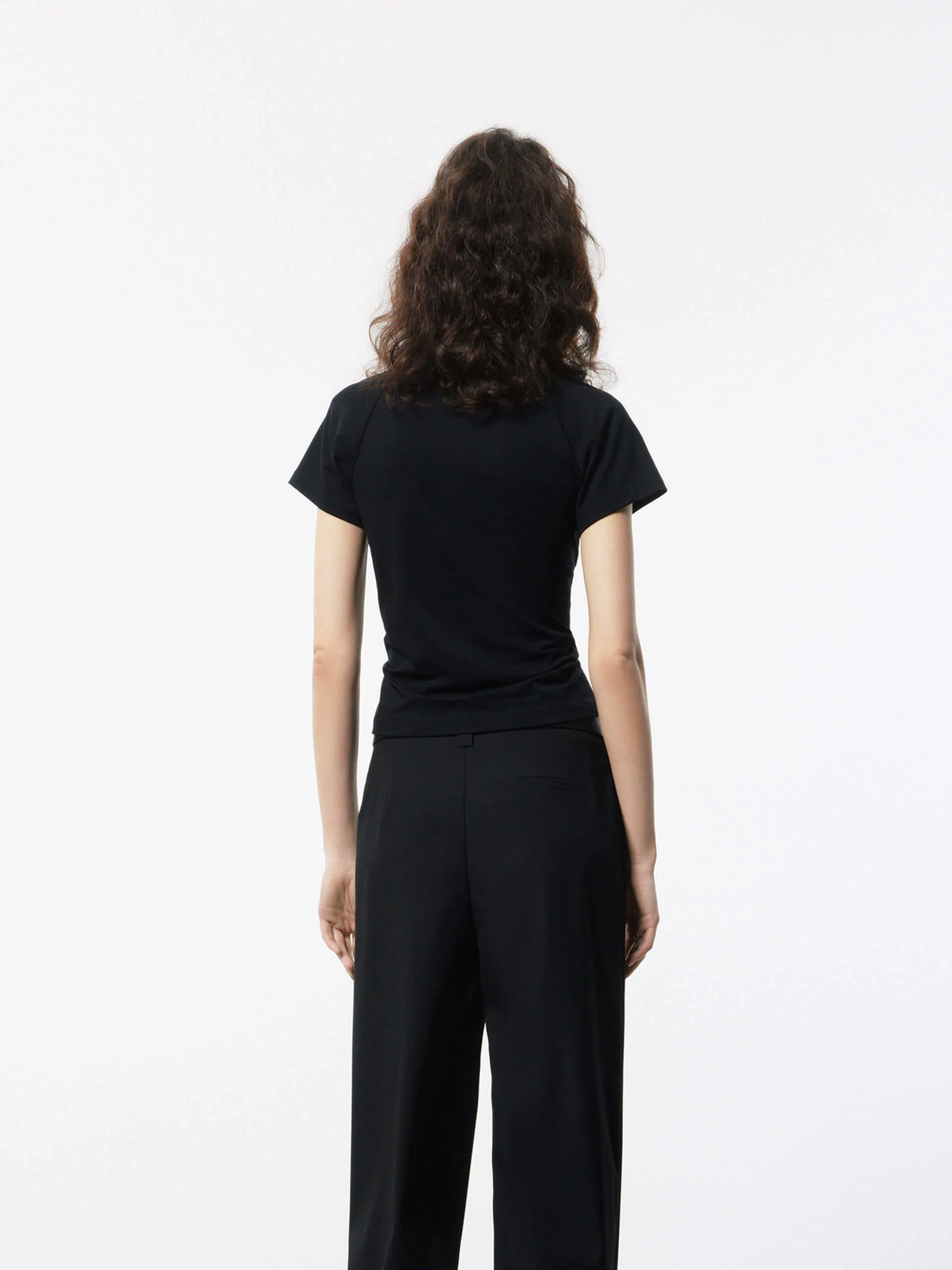 Cotton Raglan Sleeves T-shirt - Image 3