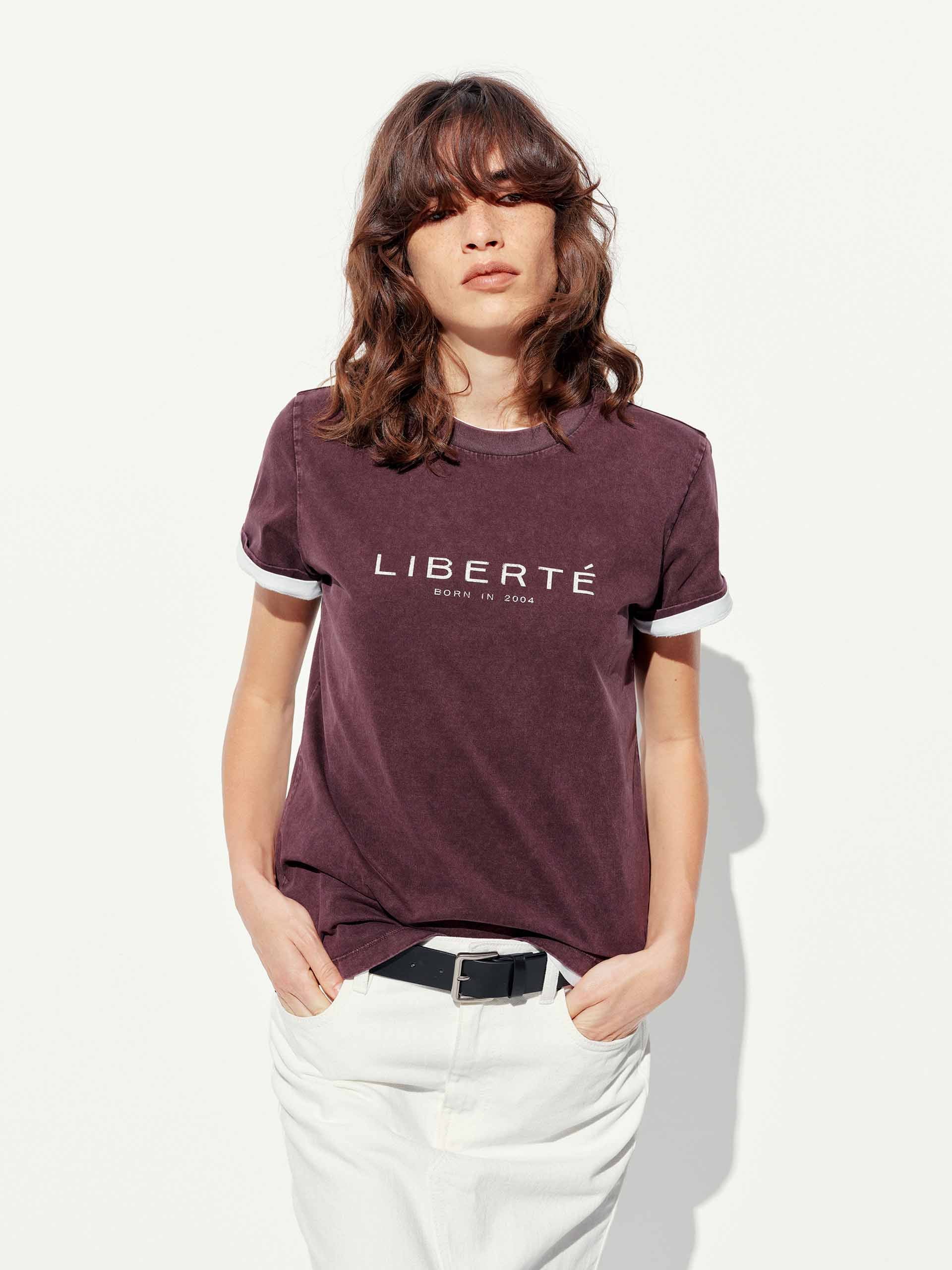 Cotton Round Neck Letter T-shirt - Image 3