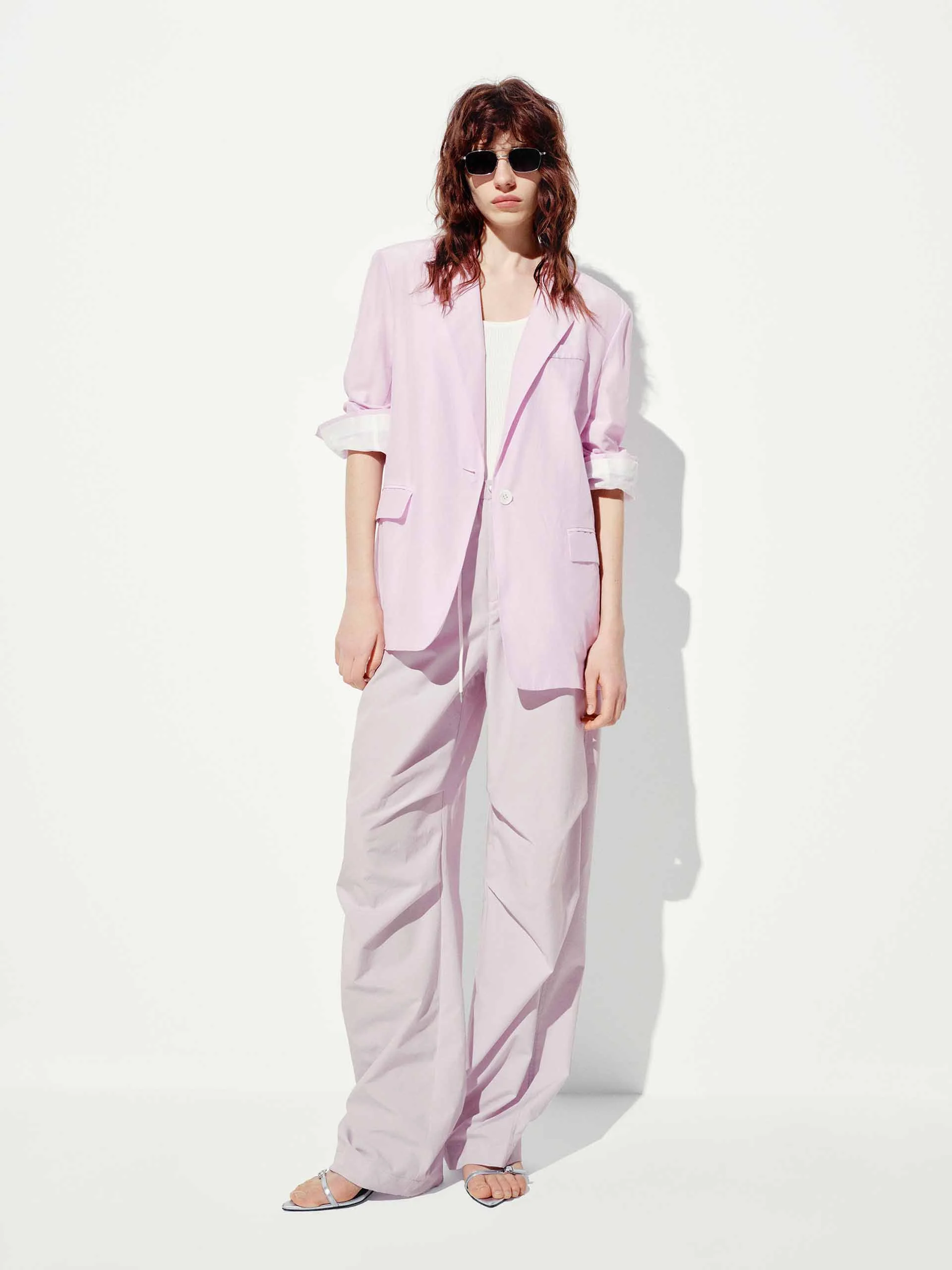 Cotton Silk Blend Blazer - Image 2