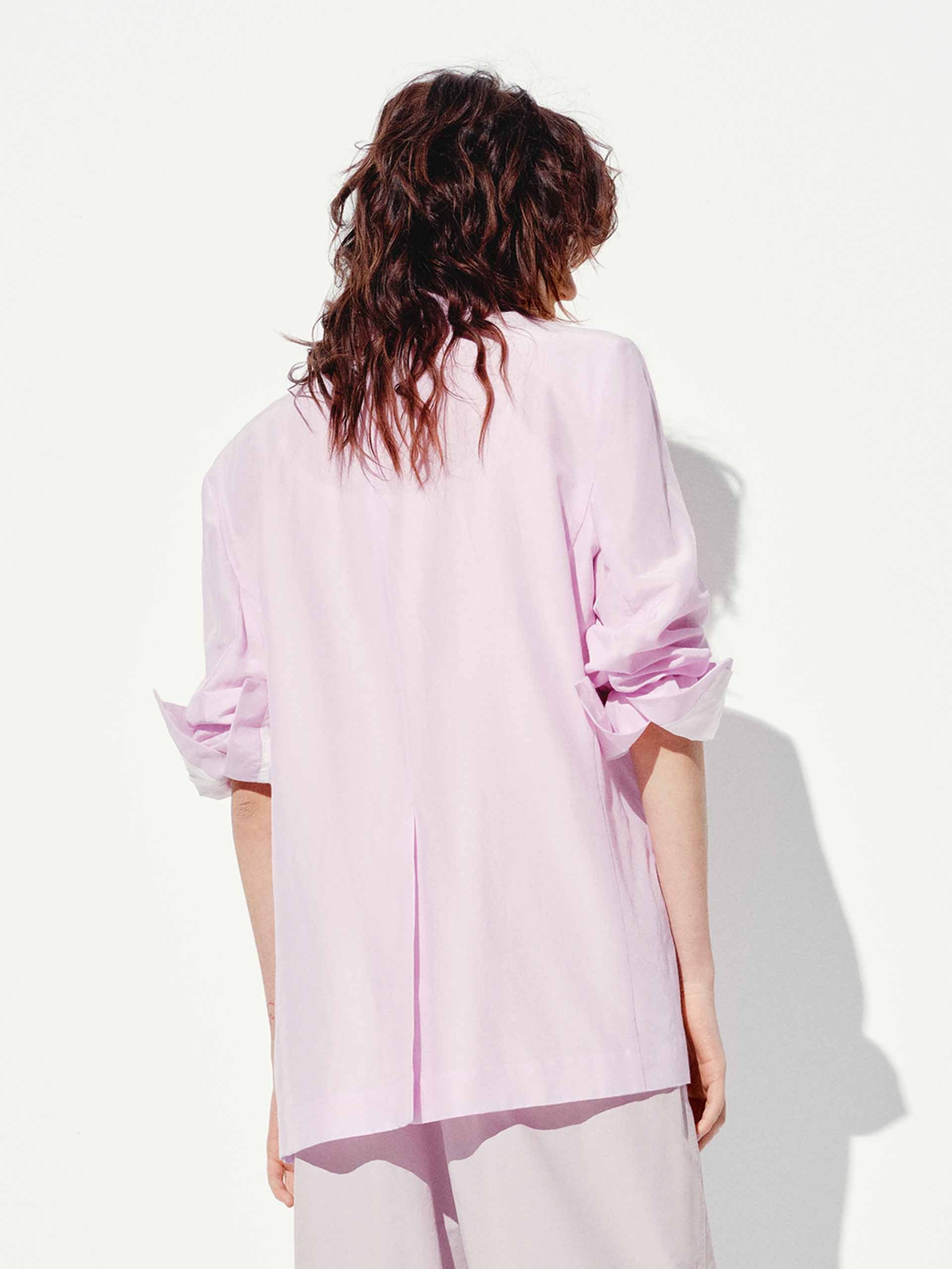Cotton Silk Blend Blazer - Image 6