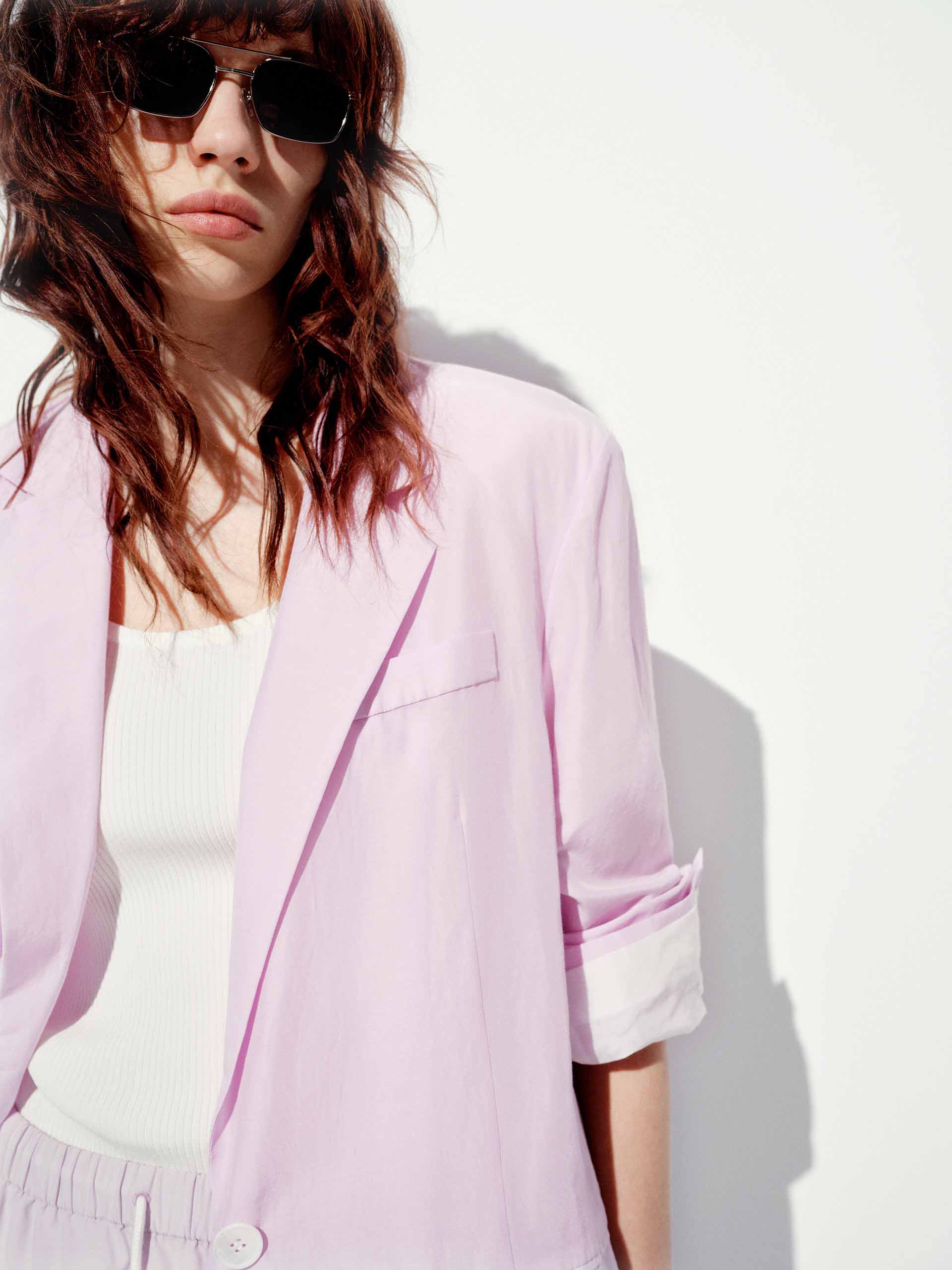 Cotton Silk Blend Blazer - Image 8