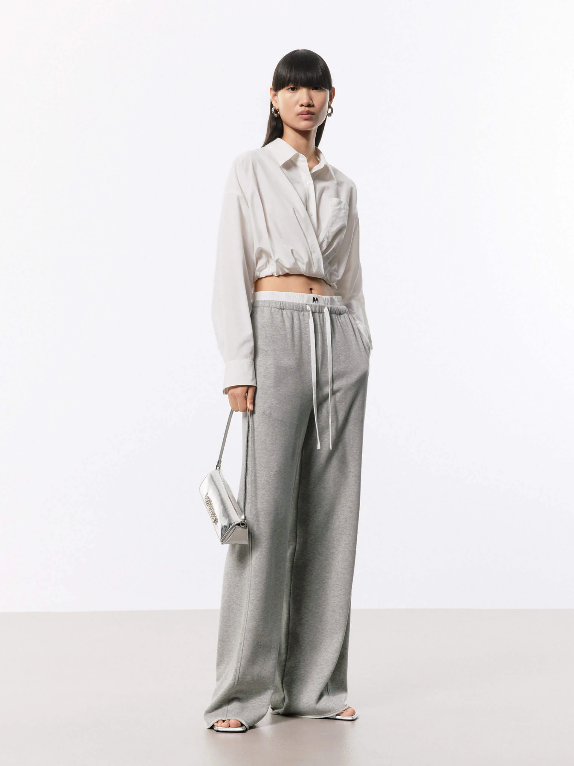 Cotton Silk Cropped Shirt - Image 10