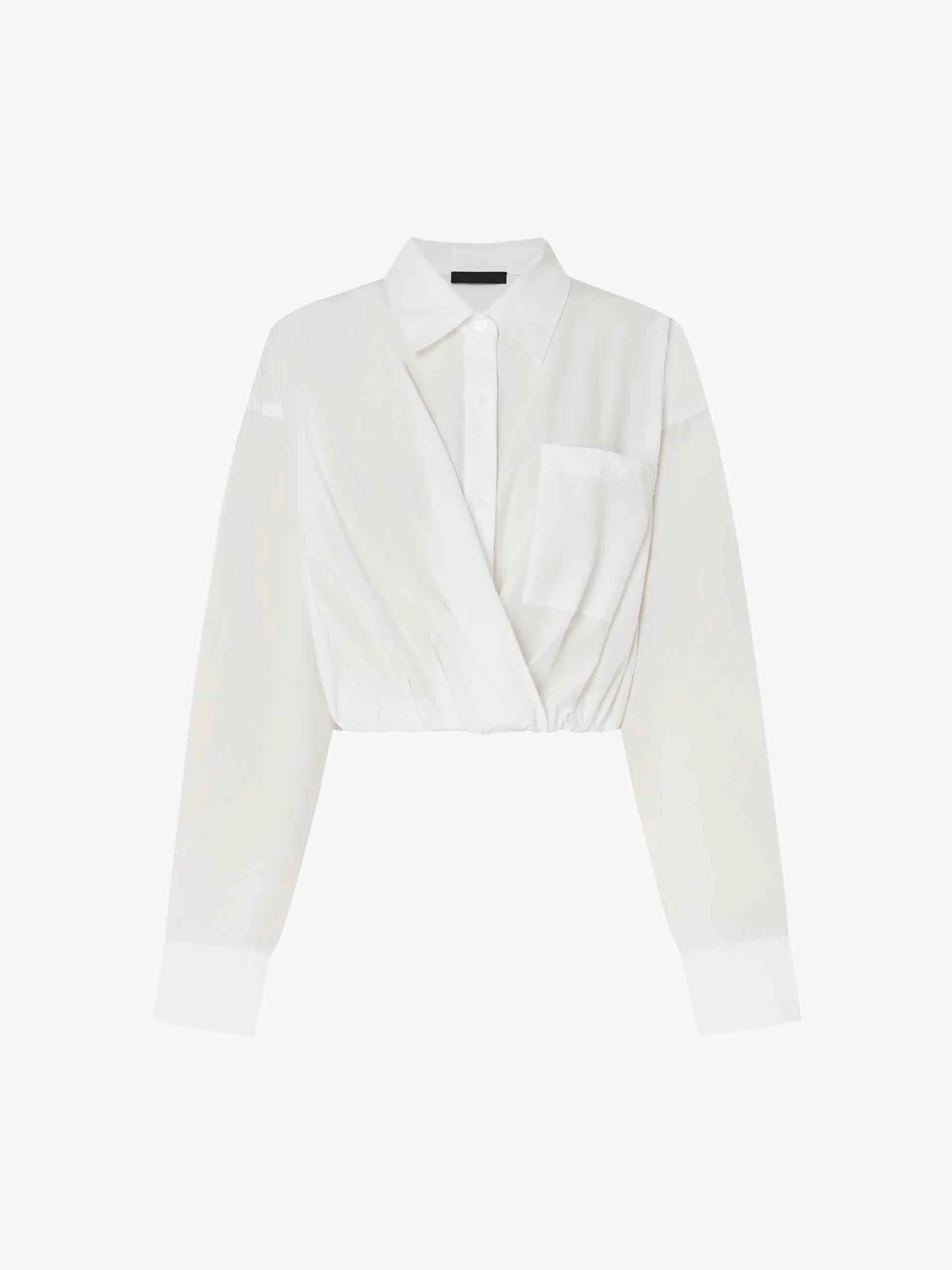Cotton Silk Cropped Shirt - Image 12