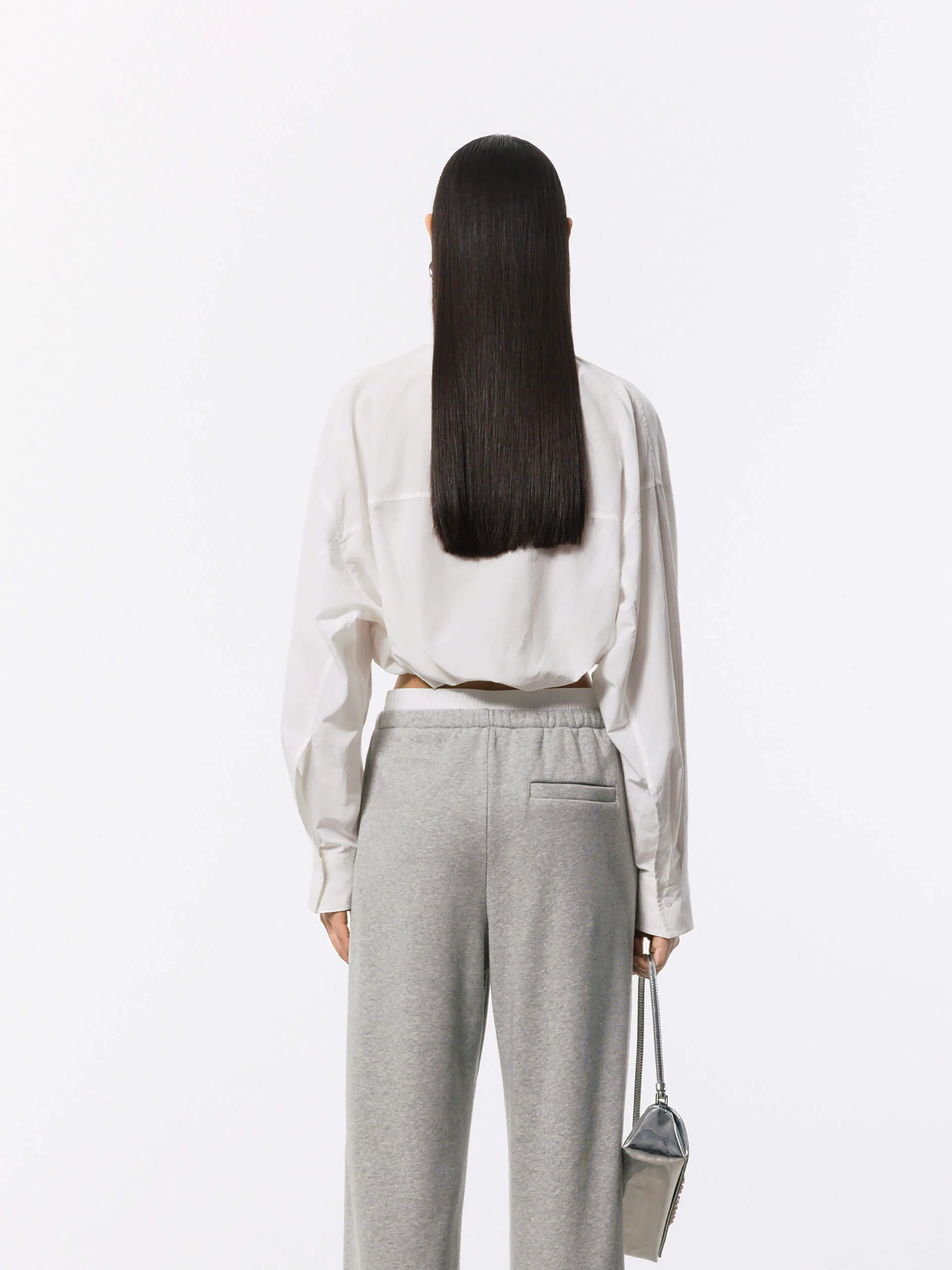 Cotton Silk Cropped Shirt - Image 14