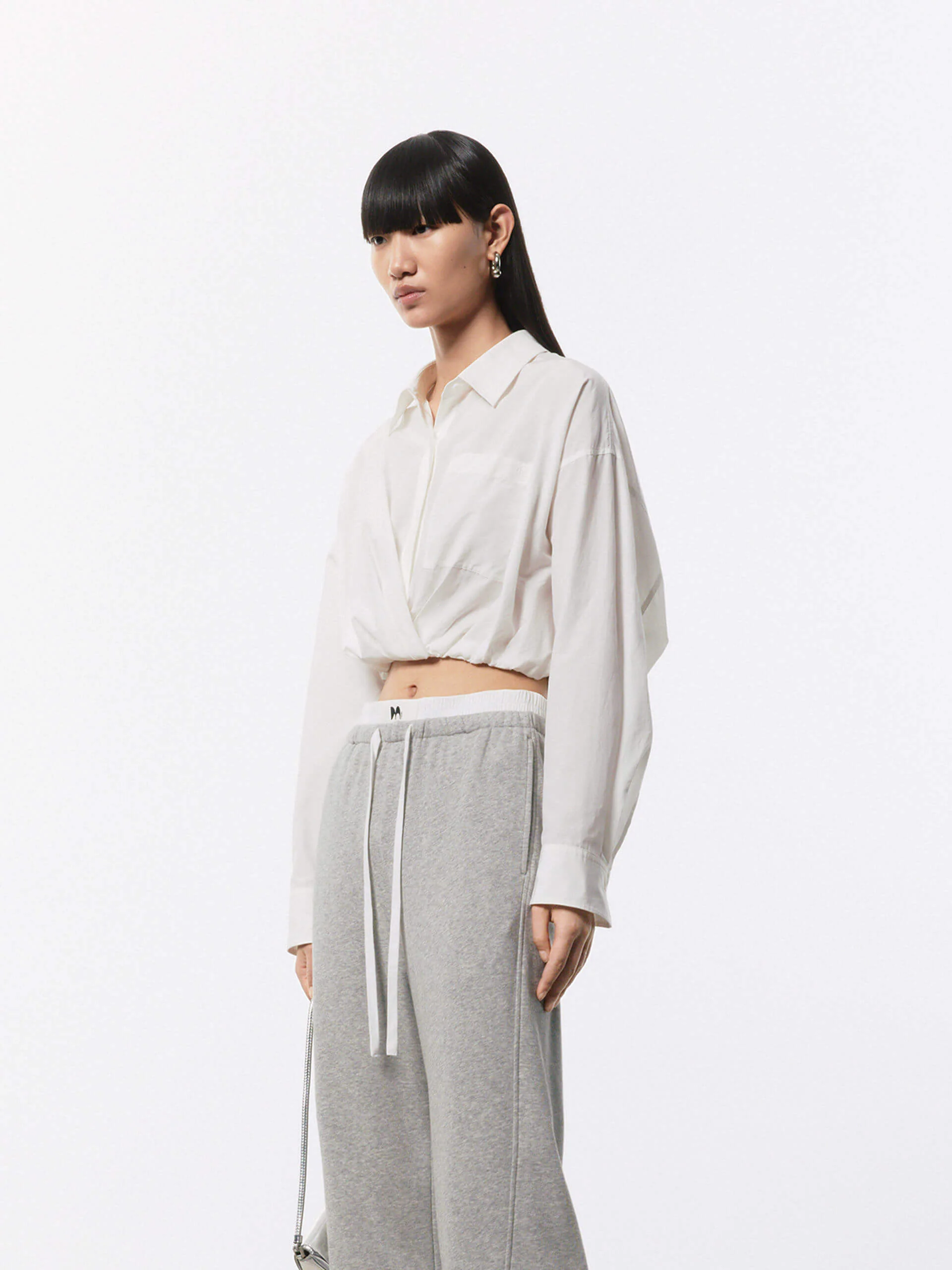 Cotton Silk Cropped Shirt - Image 15