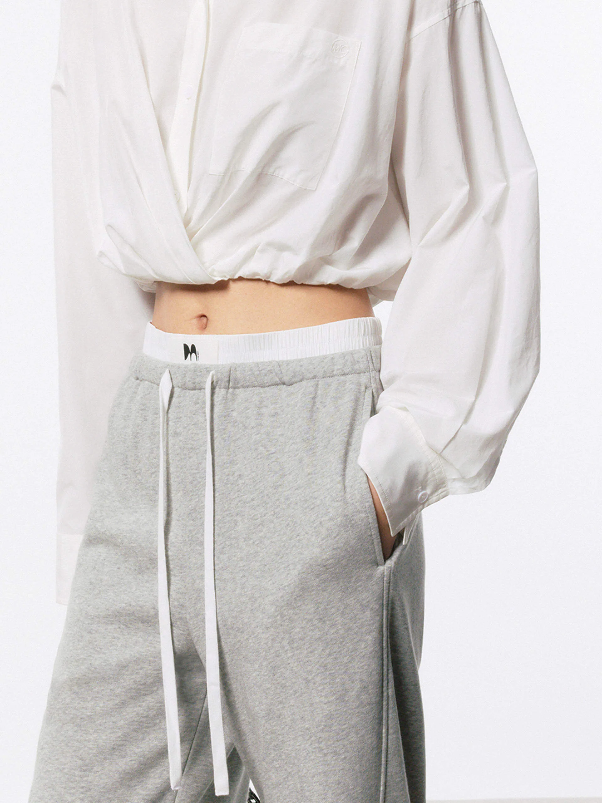 Cotton Silk Cropped Shirt - Image 16