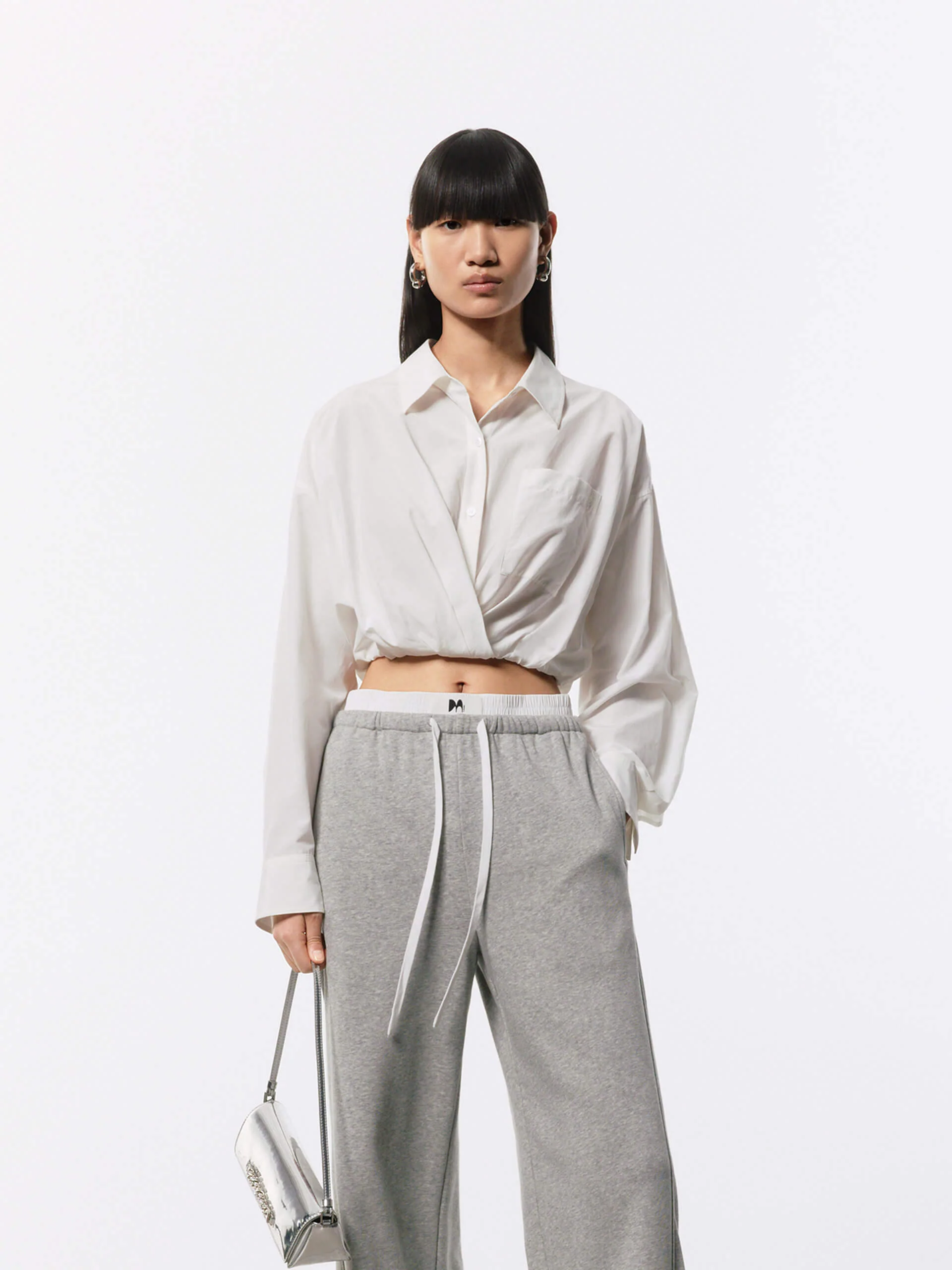 Cotton Silk Cropped Shirt - Image 9