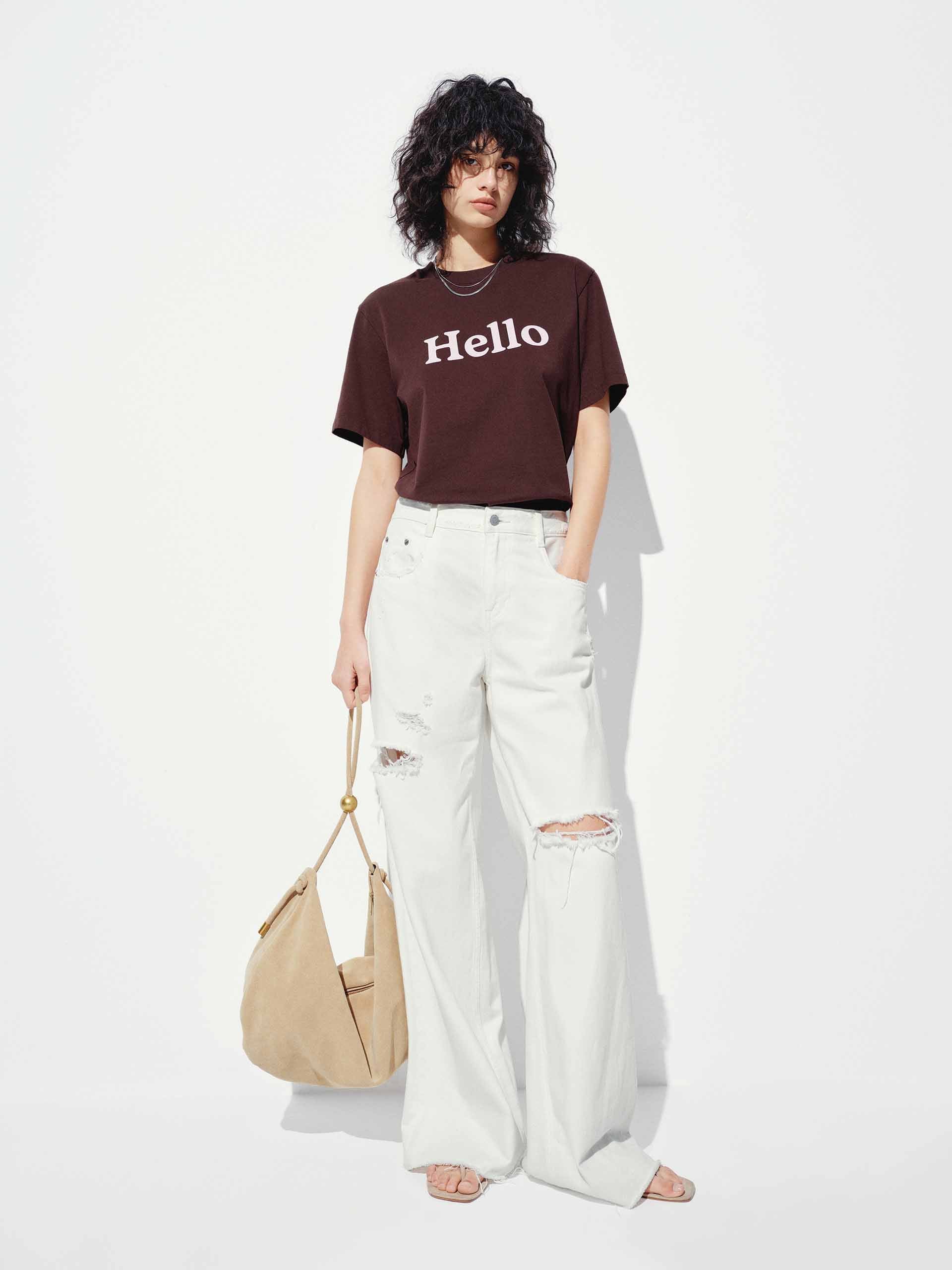 Cotton Slogan Printed T-shirt - Image 10