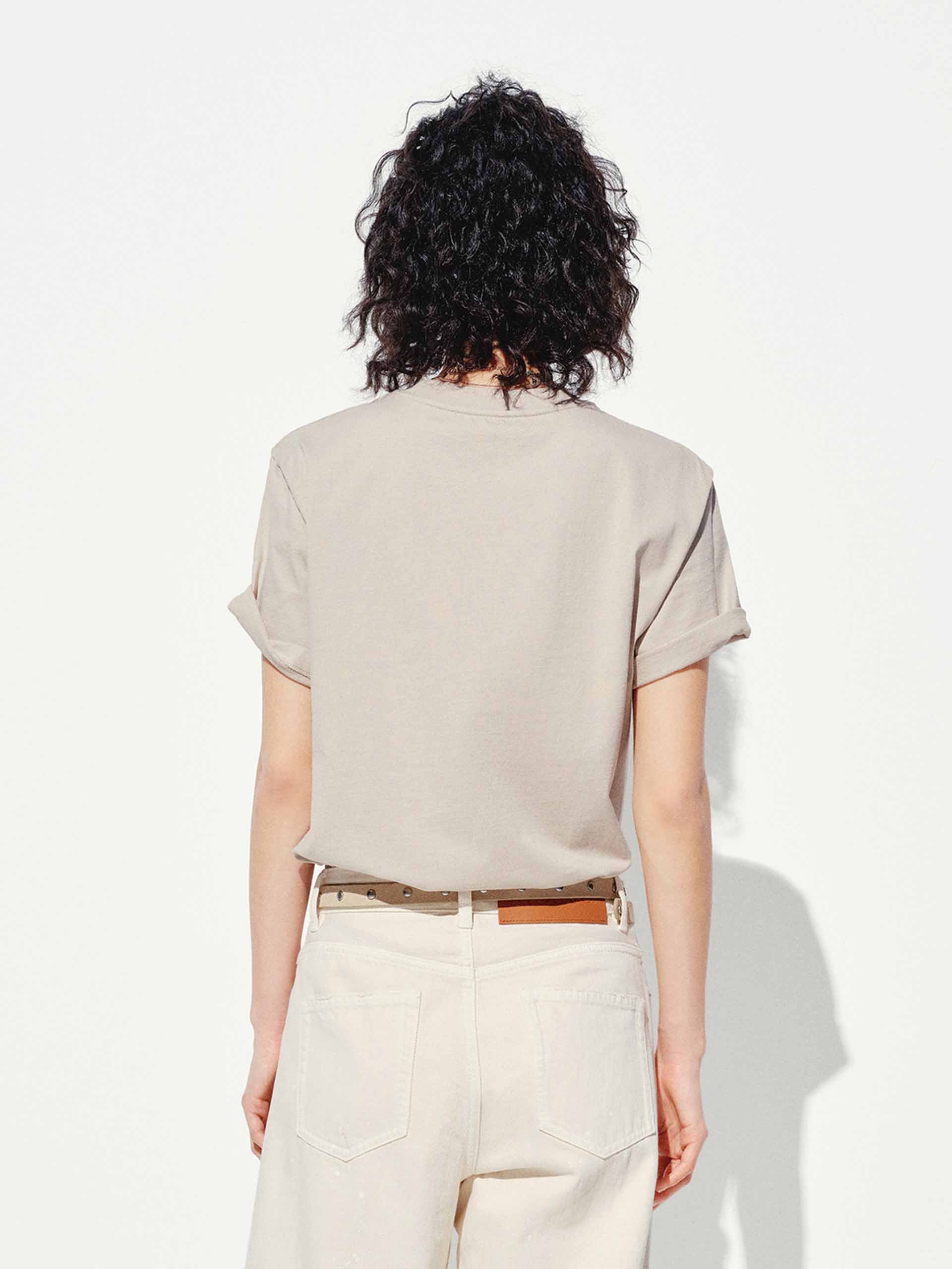 Cotton Slogan Printed T-shirt - Image 6