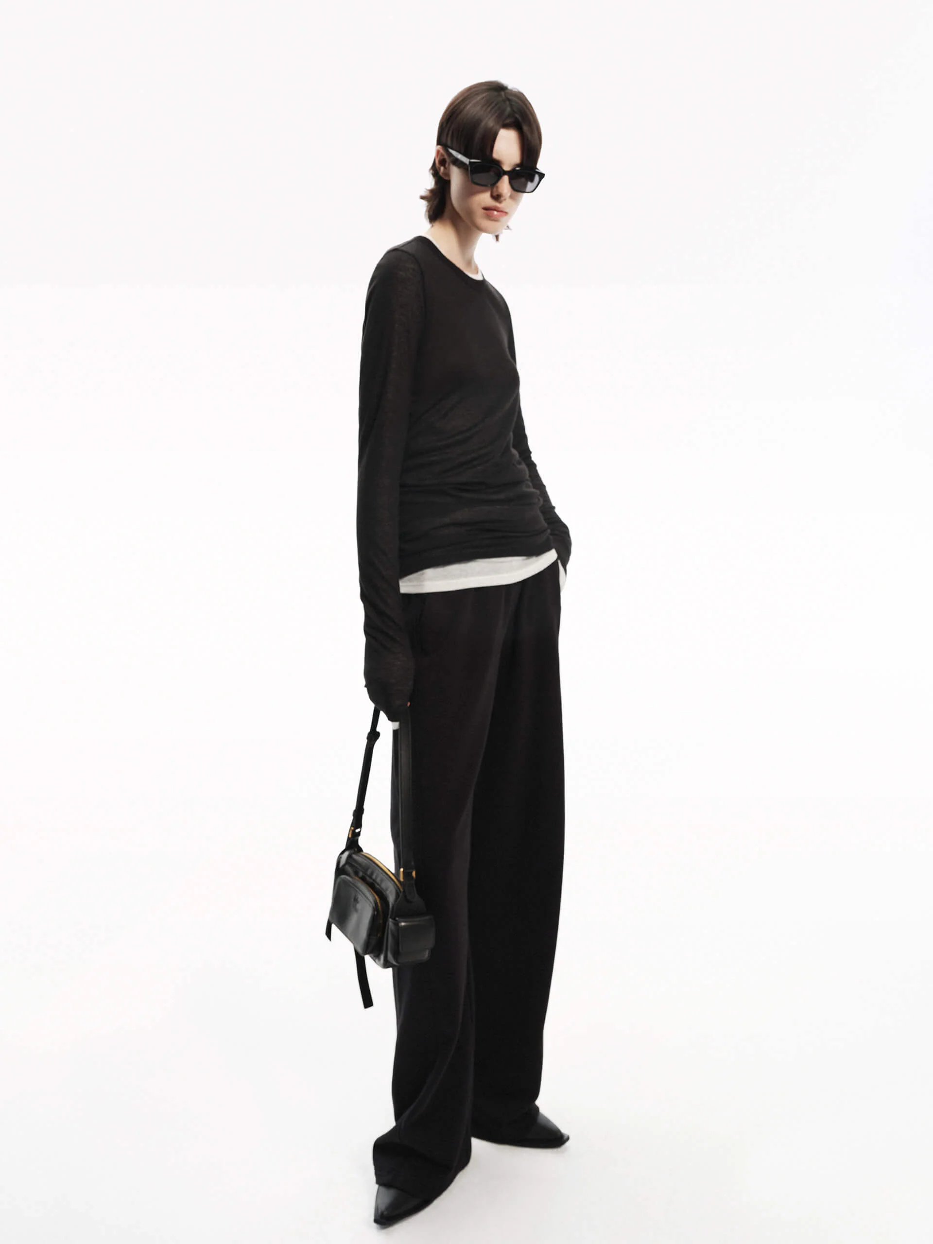 Cotton Wide Leg Pants - Image 2