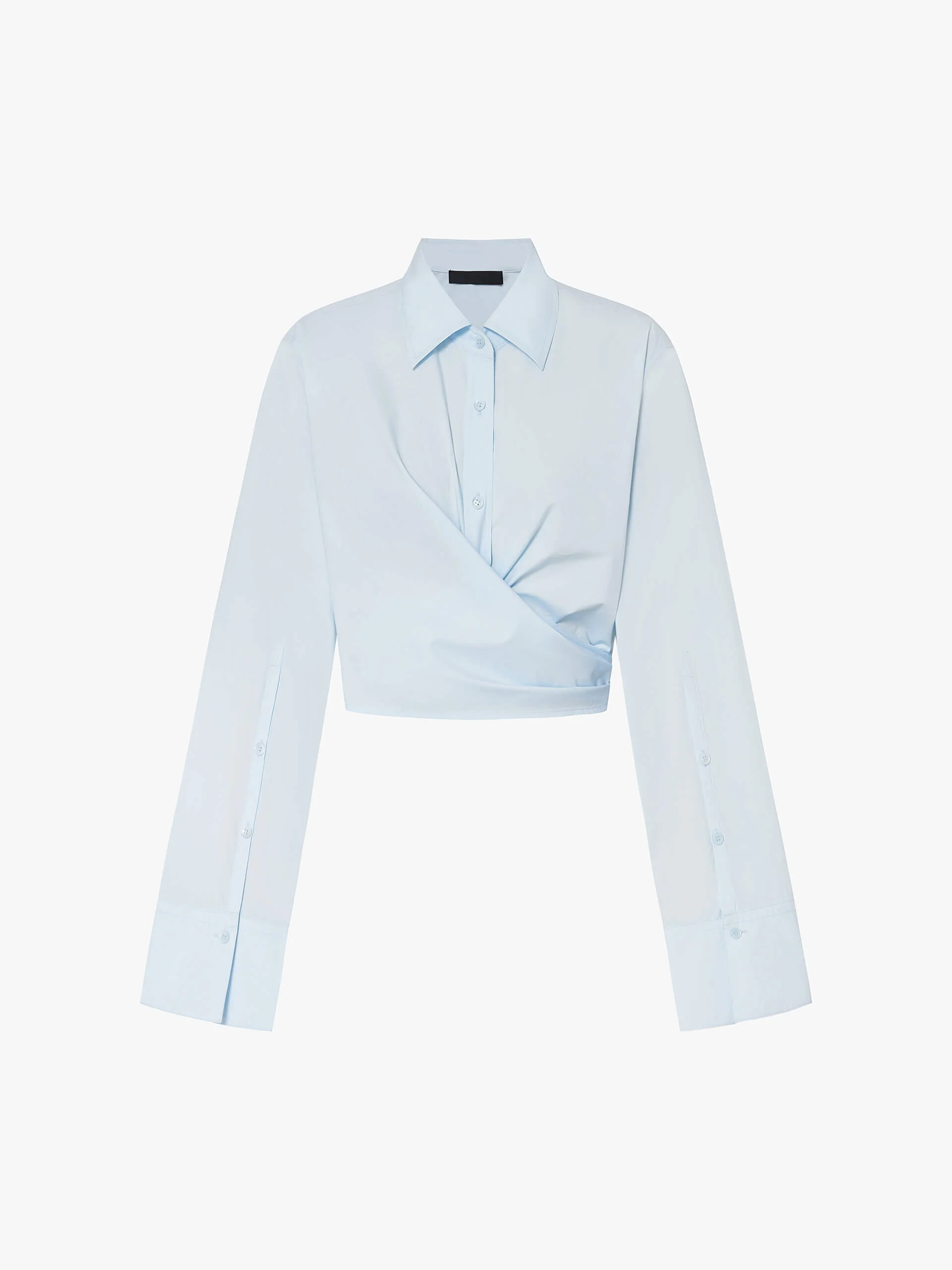 Cotton Wrap Cropped Top - Image 13