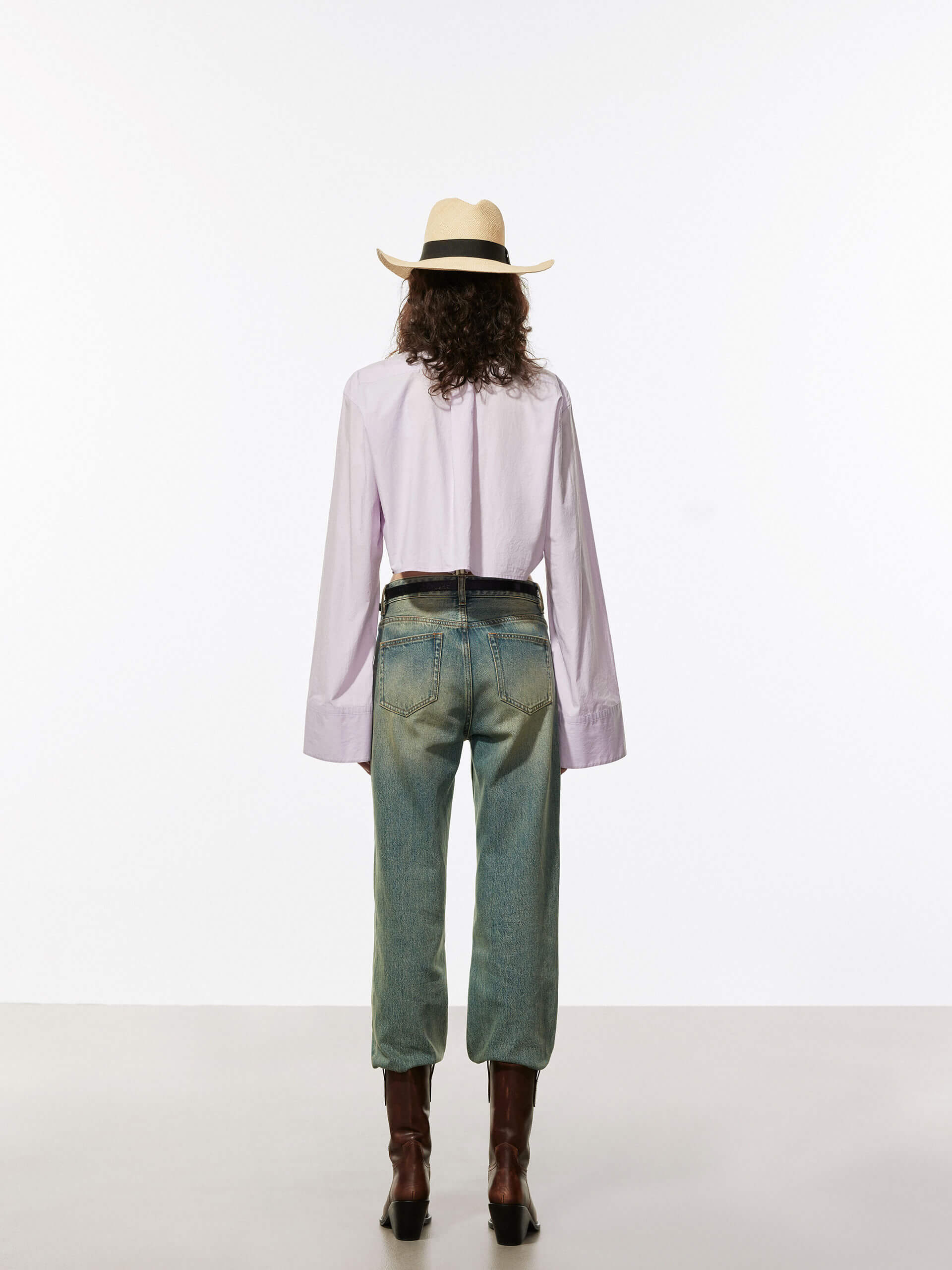 Cotton Wrap Cropped Top - Image 8