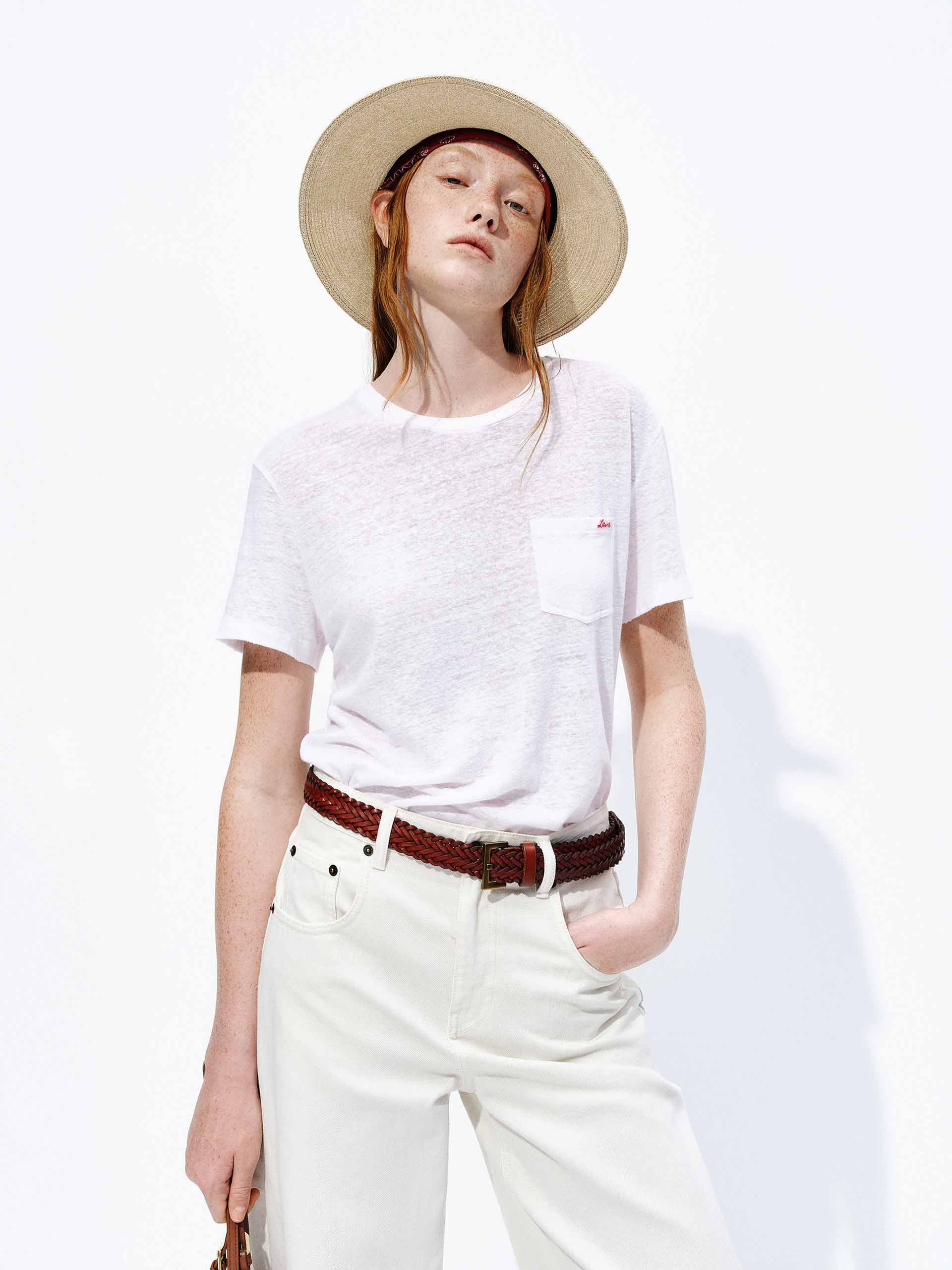 Crewneck Linen Blend T-shirt