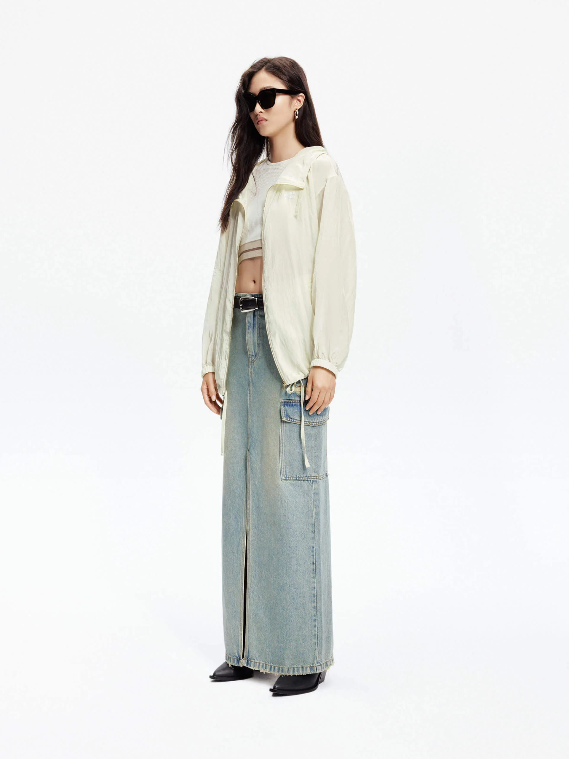 Crinkled Textured Hood Jacket - Image 16