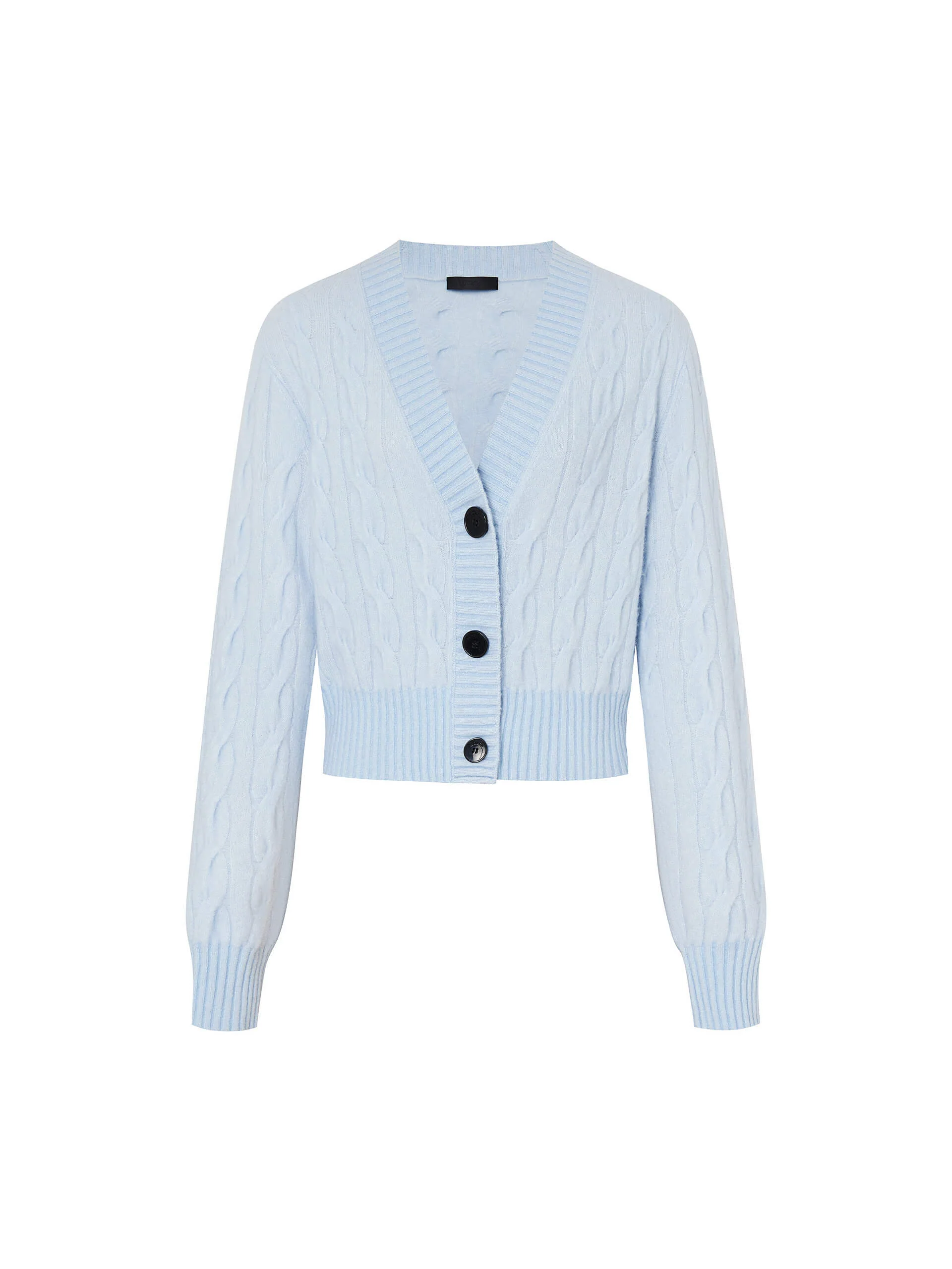 Cropped Cable Knit Cardigan - Image 21