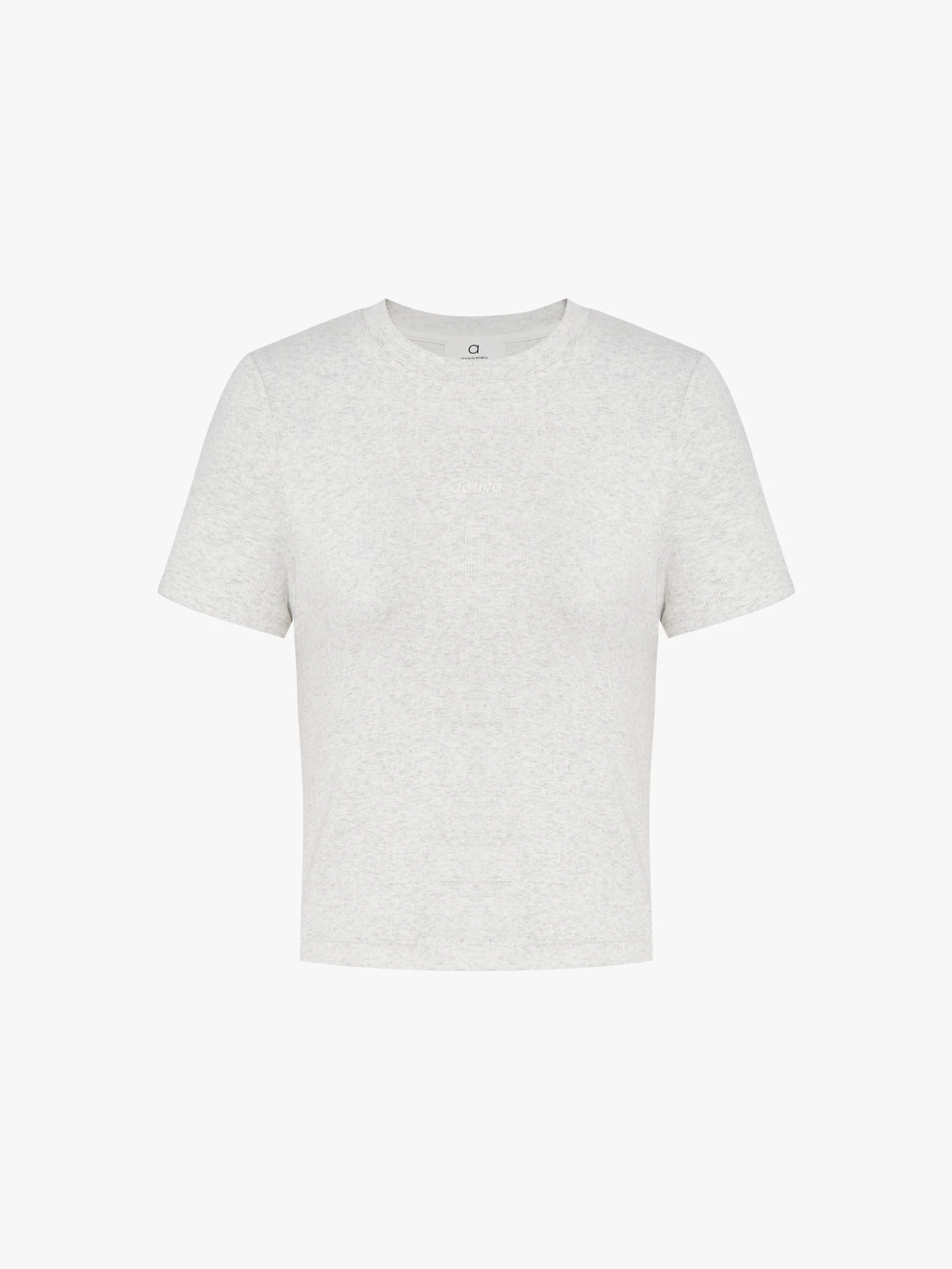 Cropped Cut Cotton T-shirt - Image 13