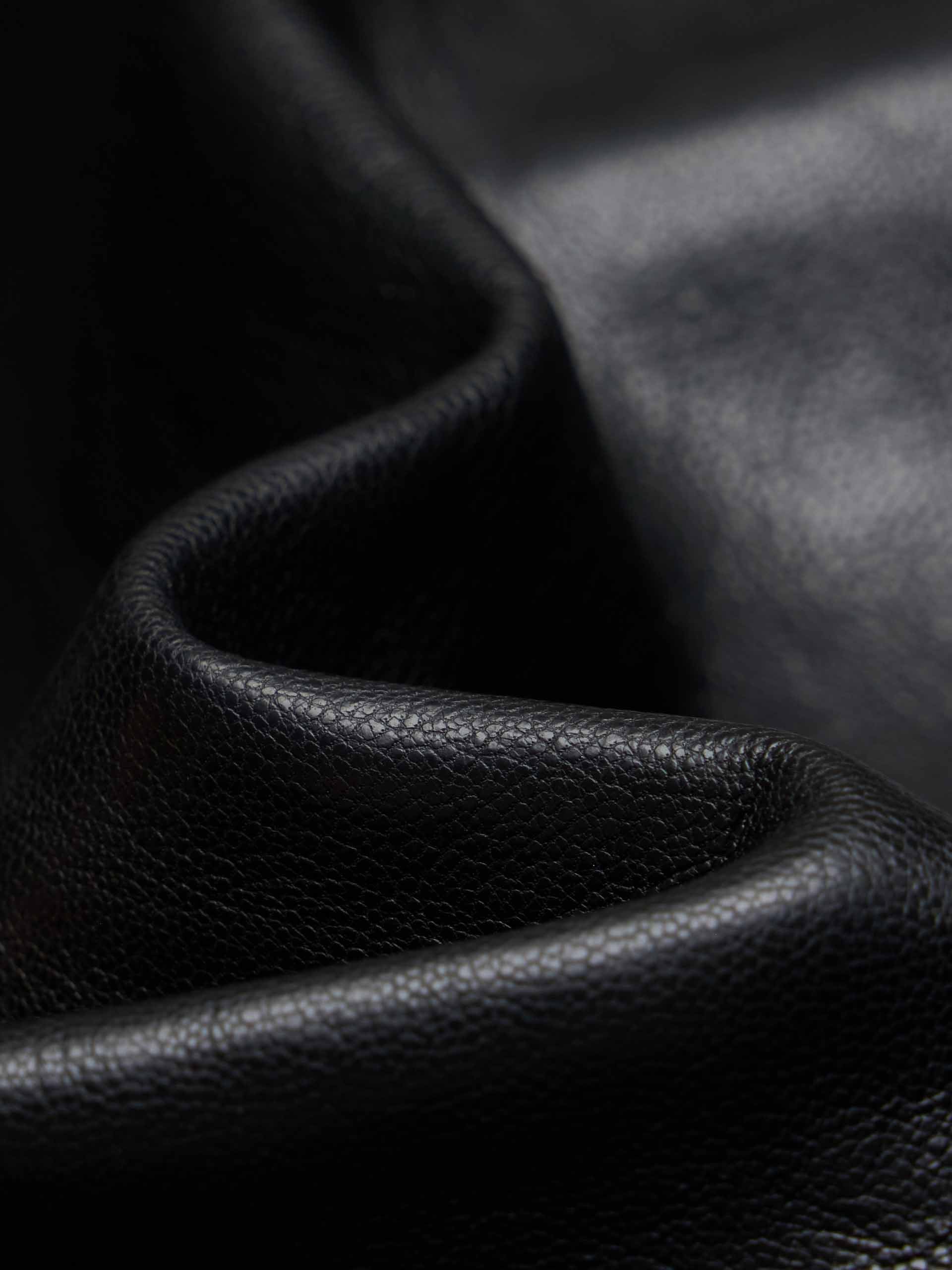 Cropped Faux Leather Jacket - Image 4