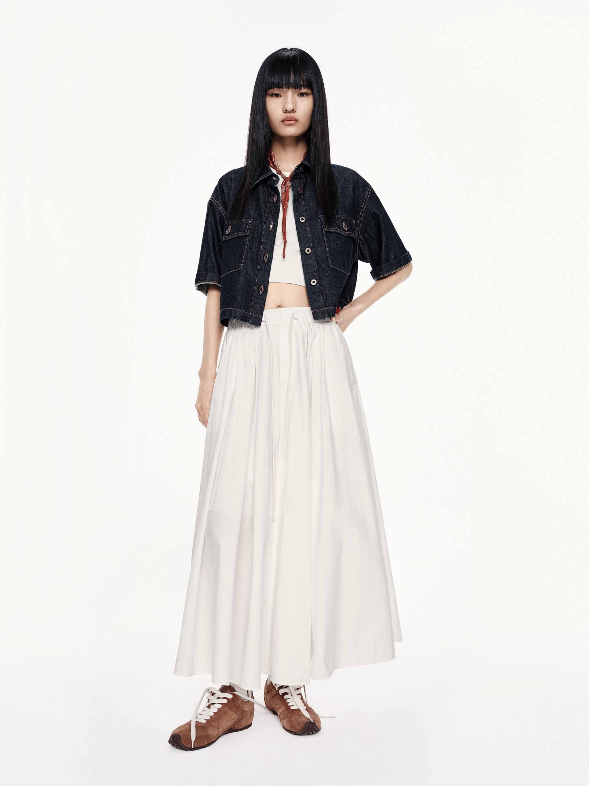 Cropped Fit Cotton Jacket - Image 2
