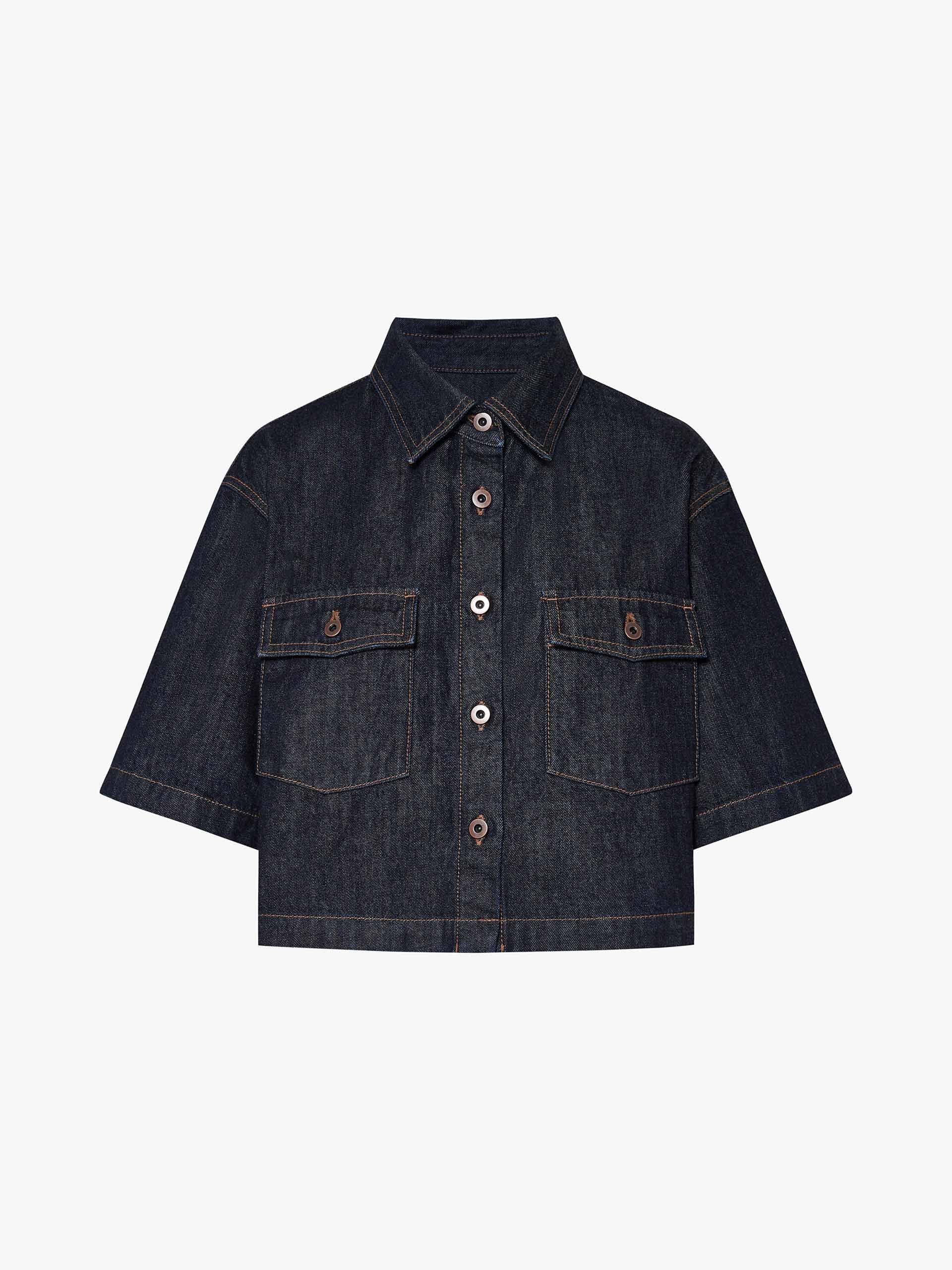 Cropped Fit Cotton Jacket - Image 5