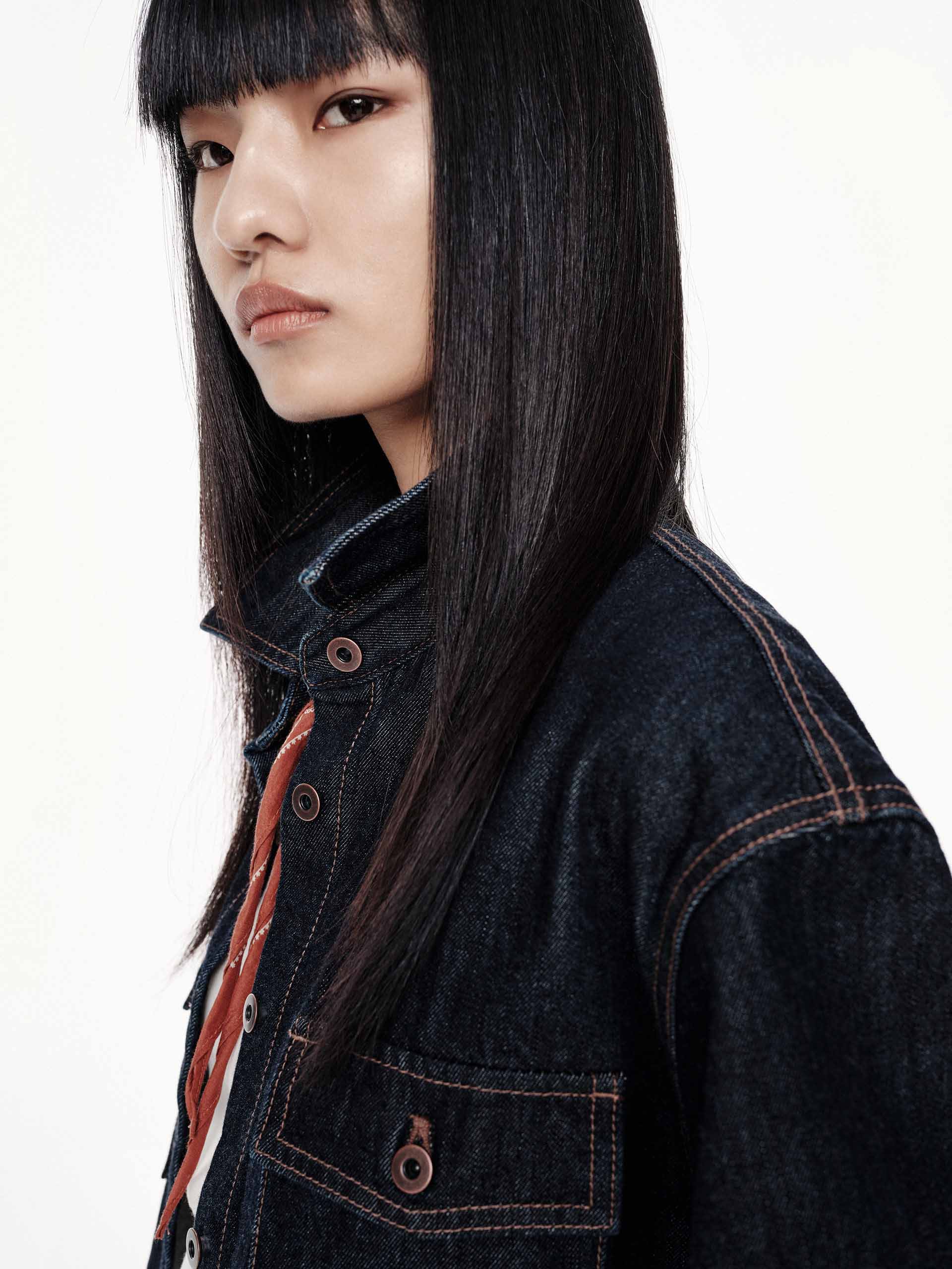 Cropped Fit Cotton Jacket - Image 7