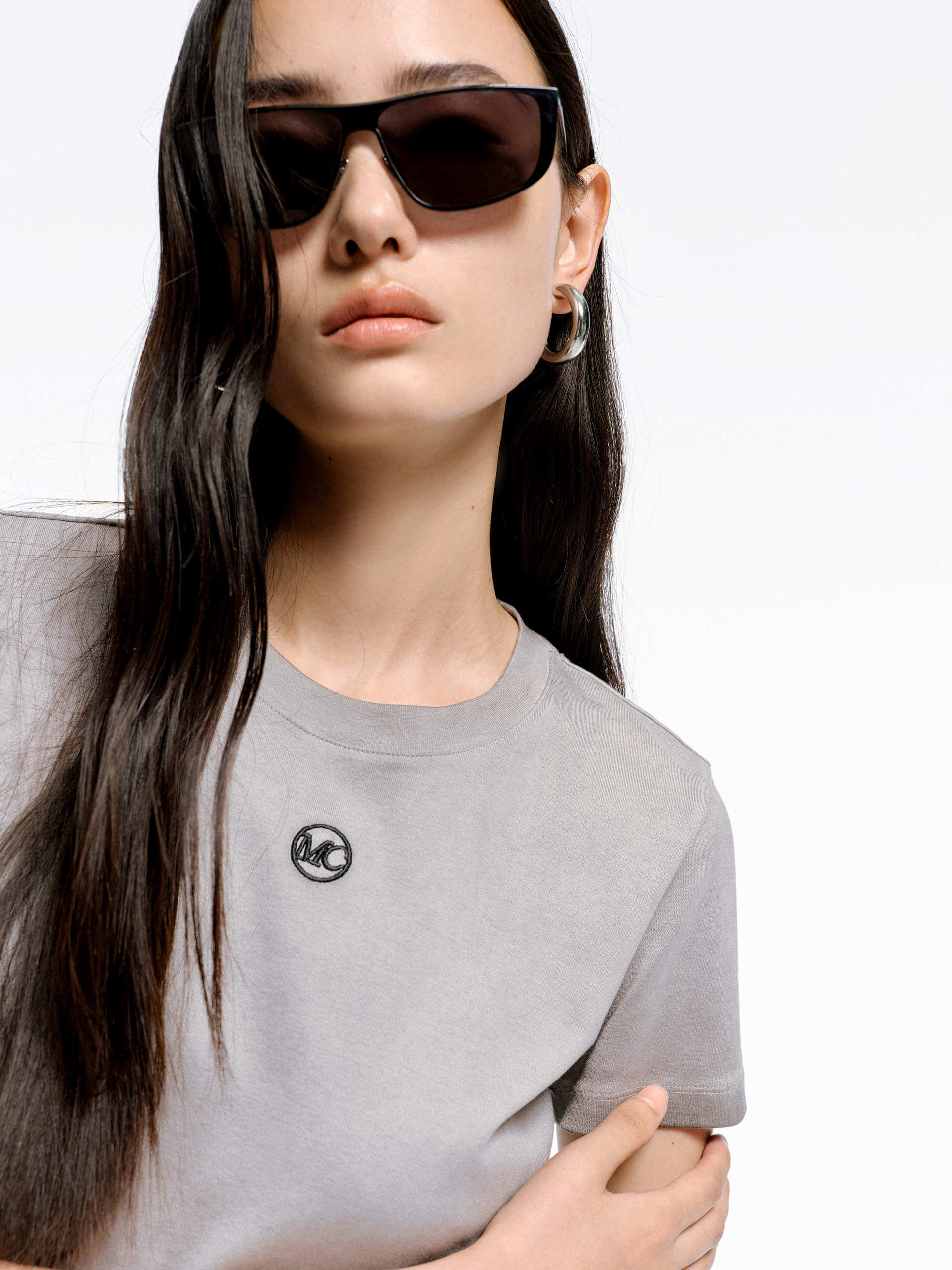 Cropped Fit Cotton T-shirt - Image 8