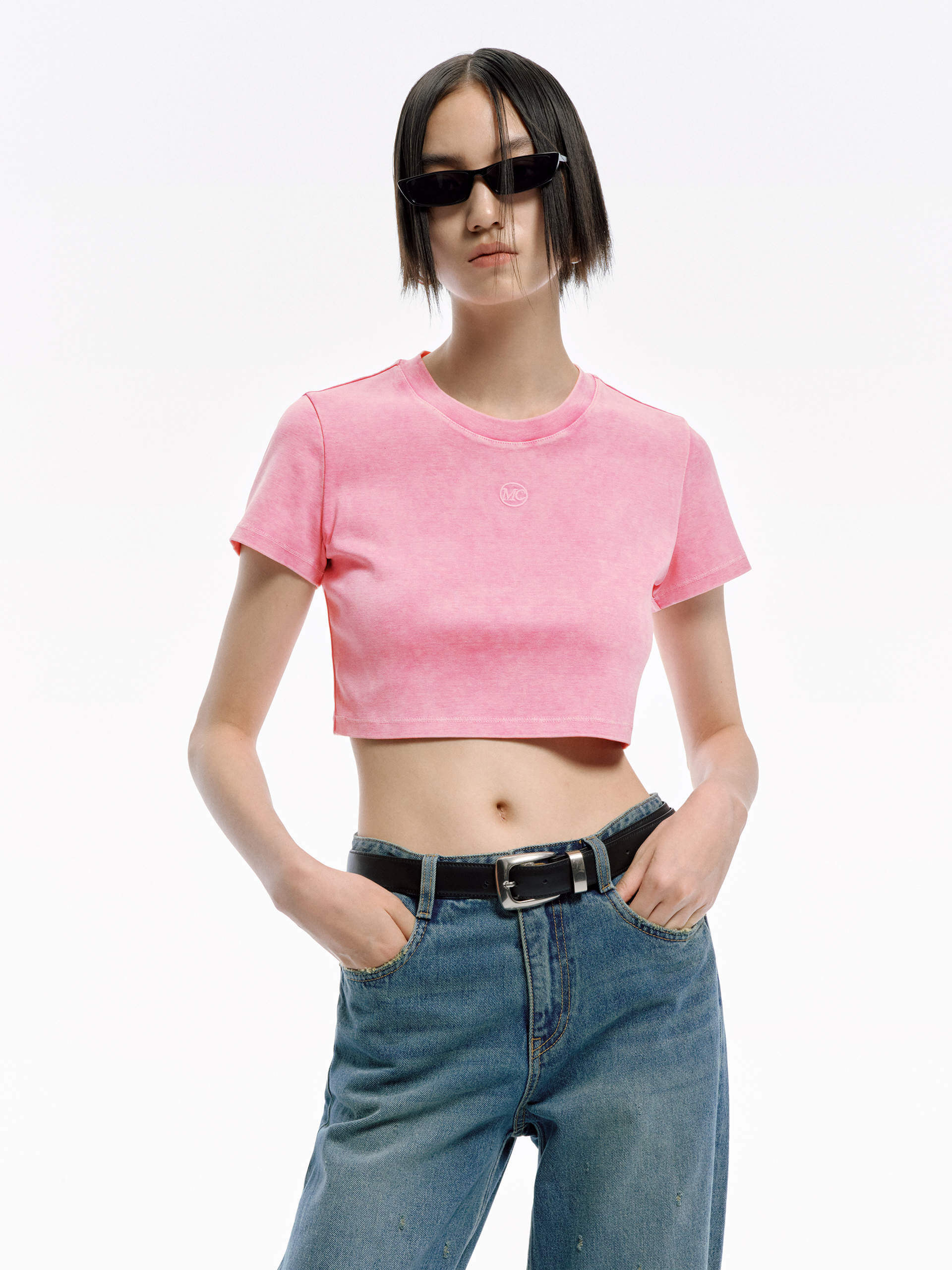 Cropped Fit Cotton T-shirt - Image 9