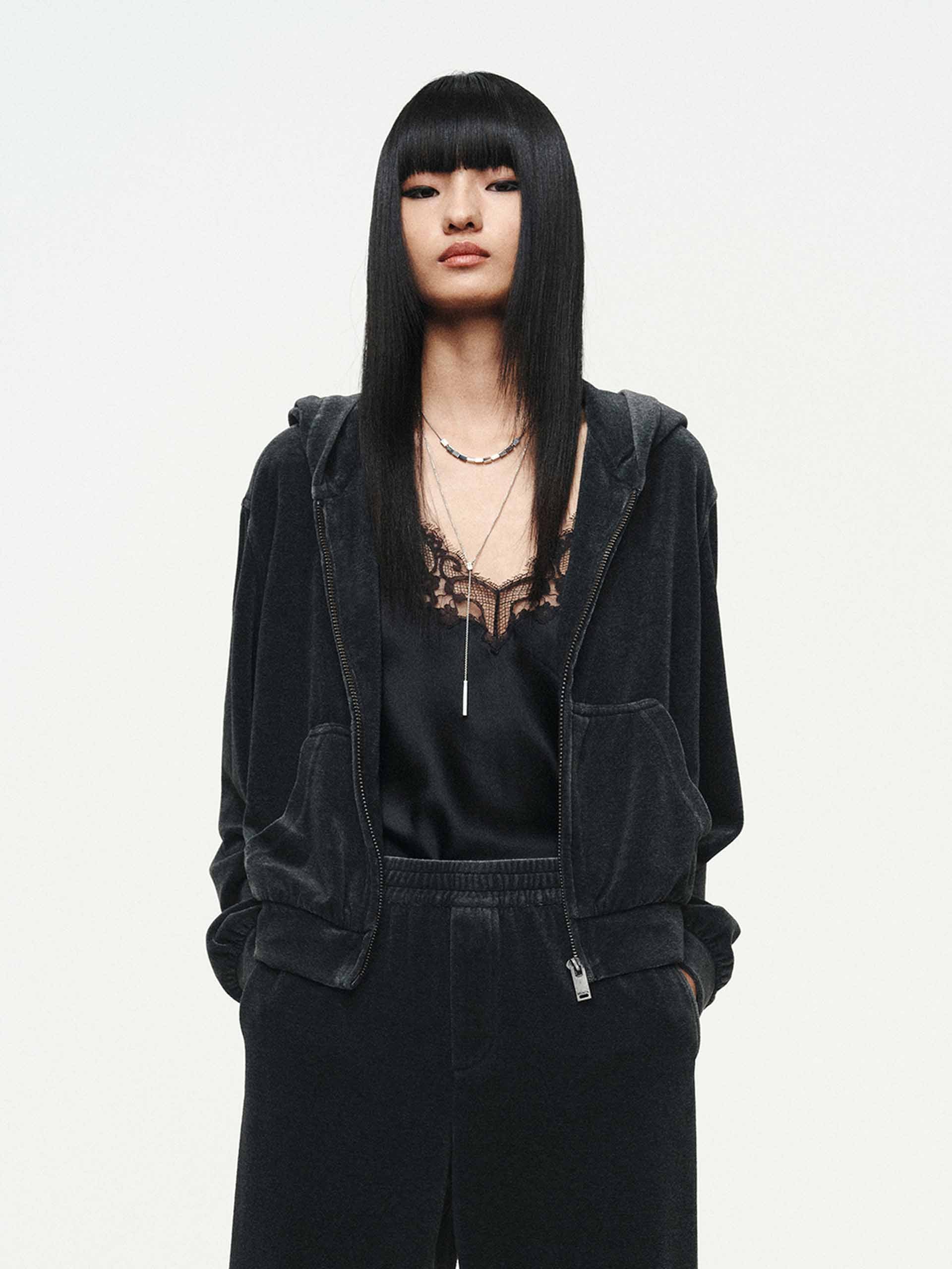 Cropped Hooded Jacket - Image 12
