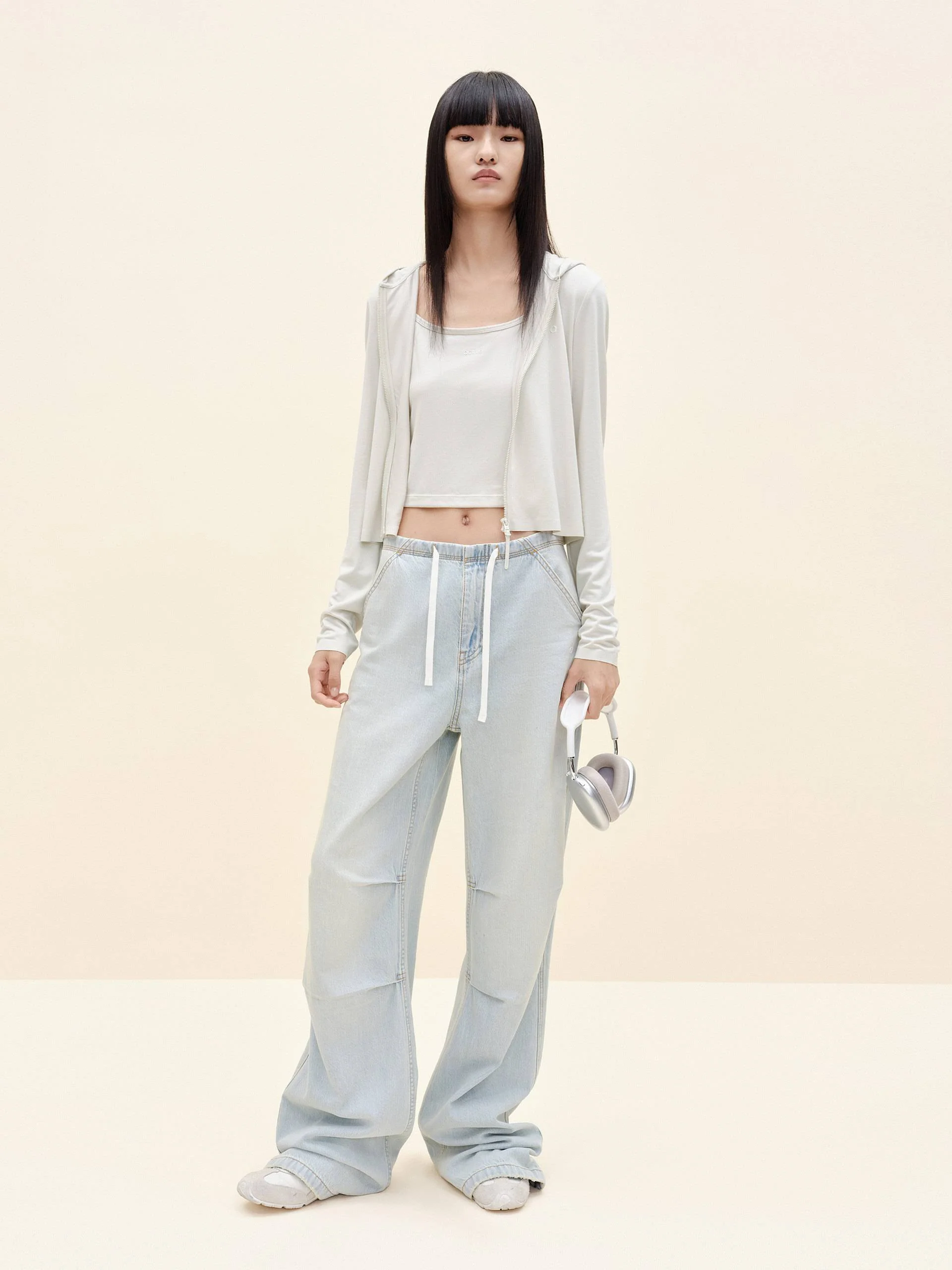Cropped Long Sleeves Coat - Image 2
