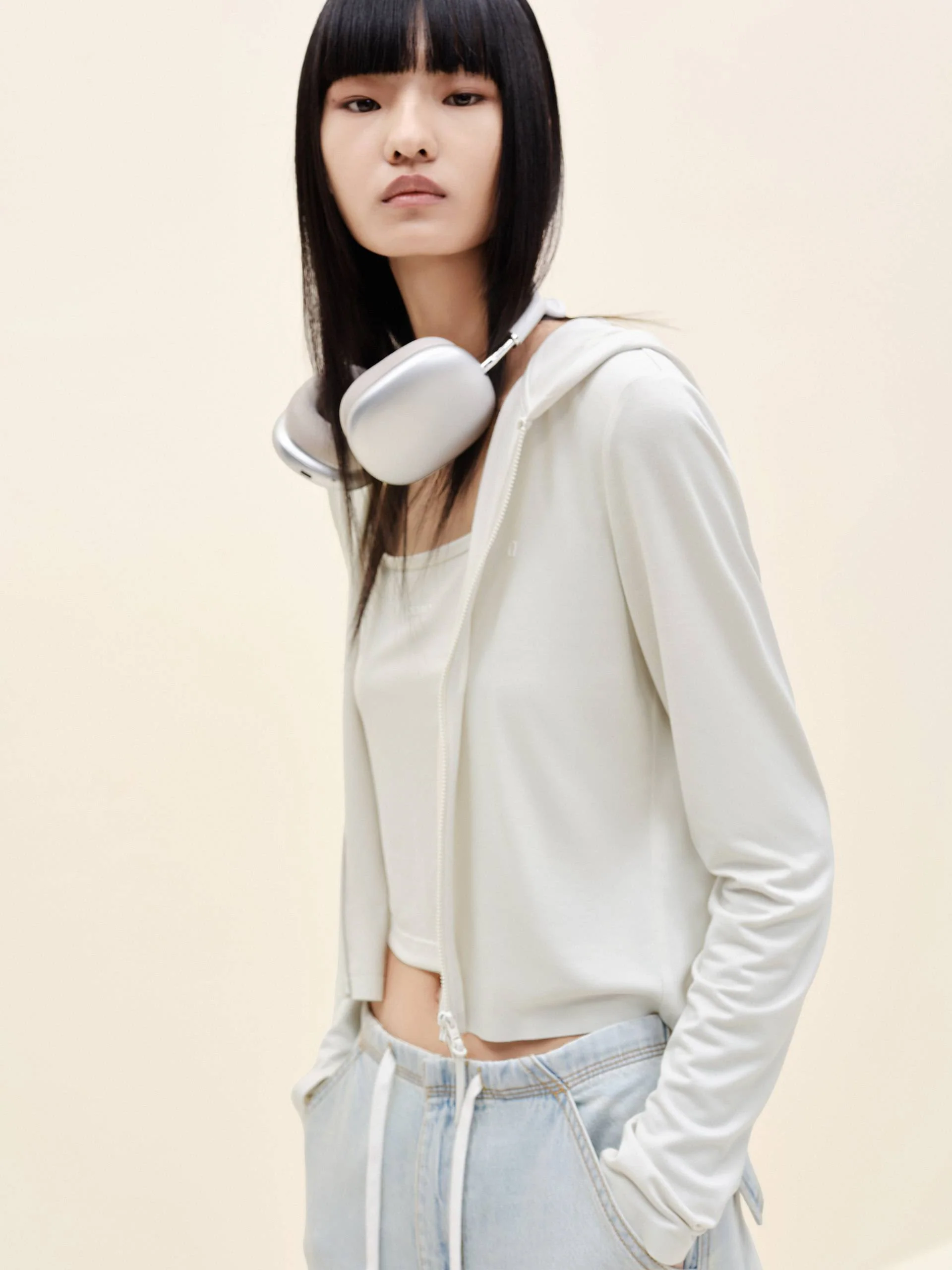 Cropped Long Sleeves Coat - Image 3