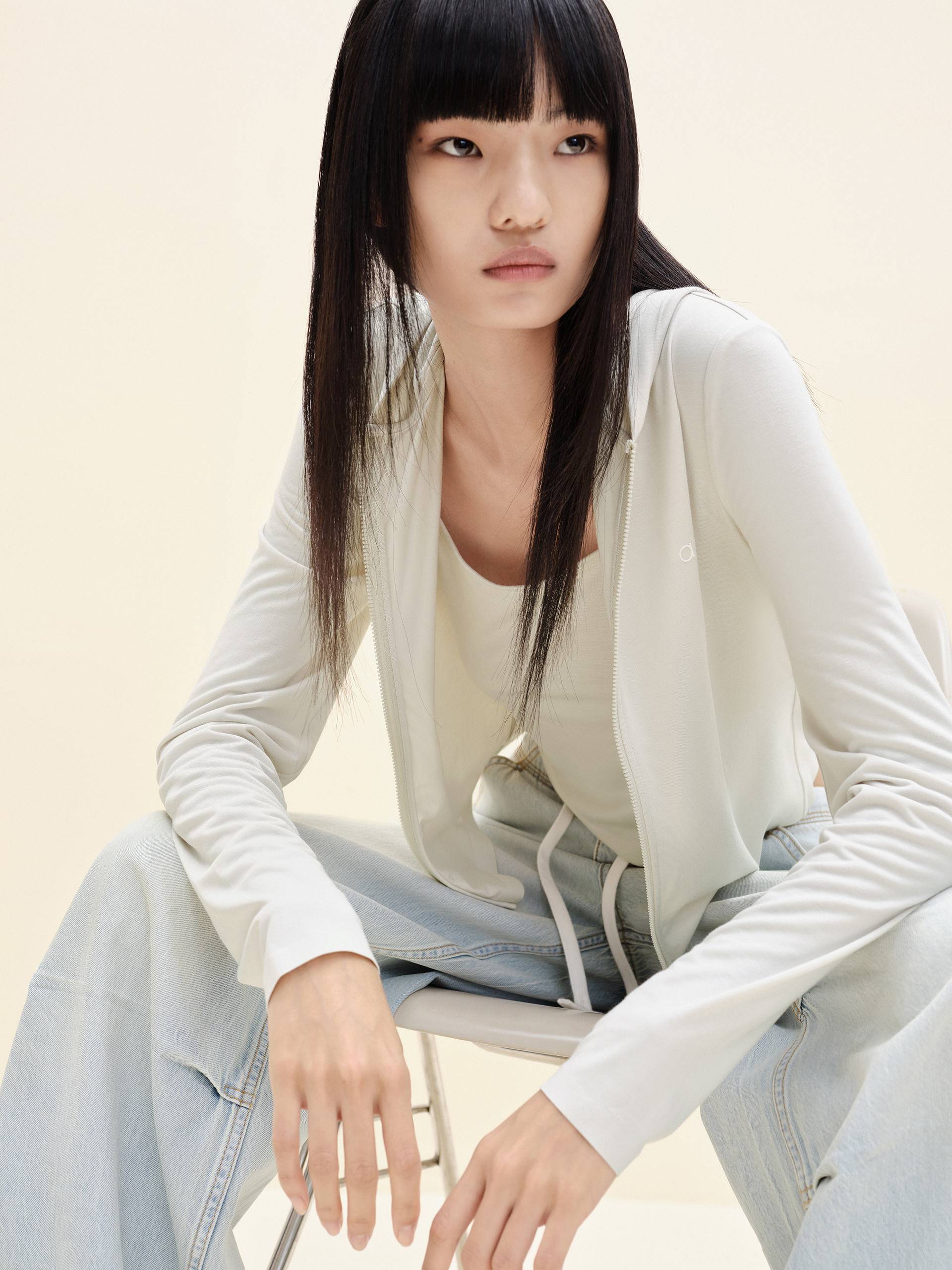 Cropped Long Sleeves Coat - Image 6