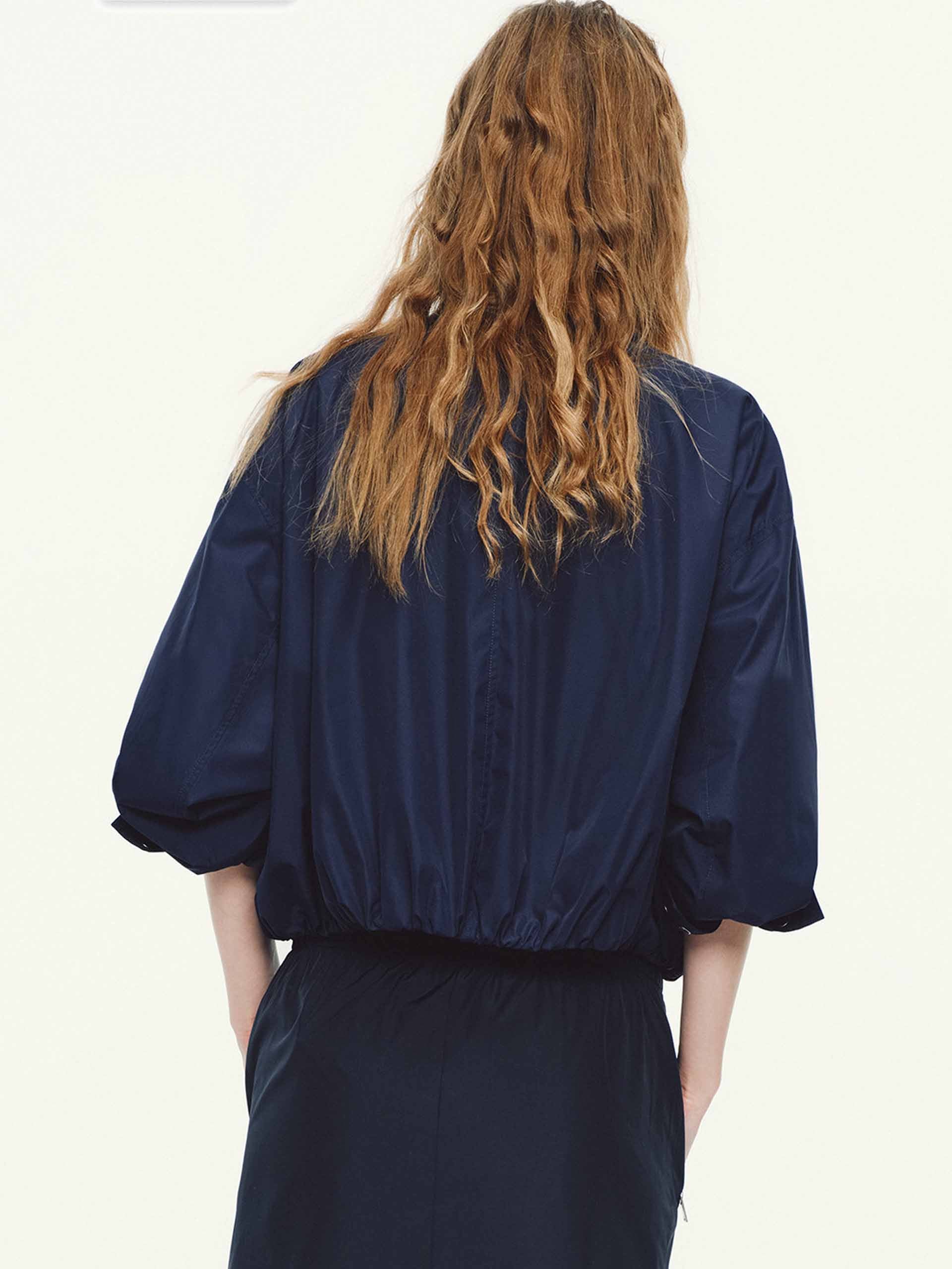 Cropped Stand Collar Jacket - Image 10