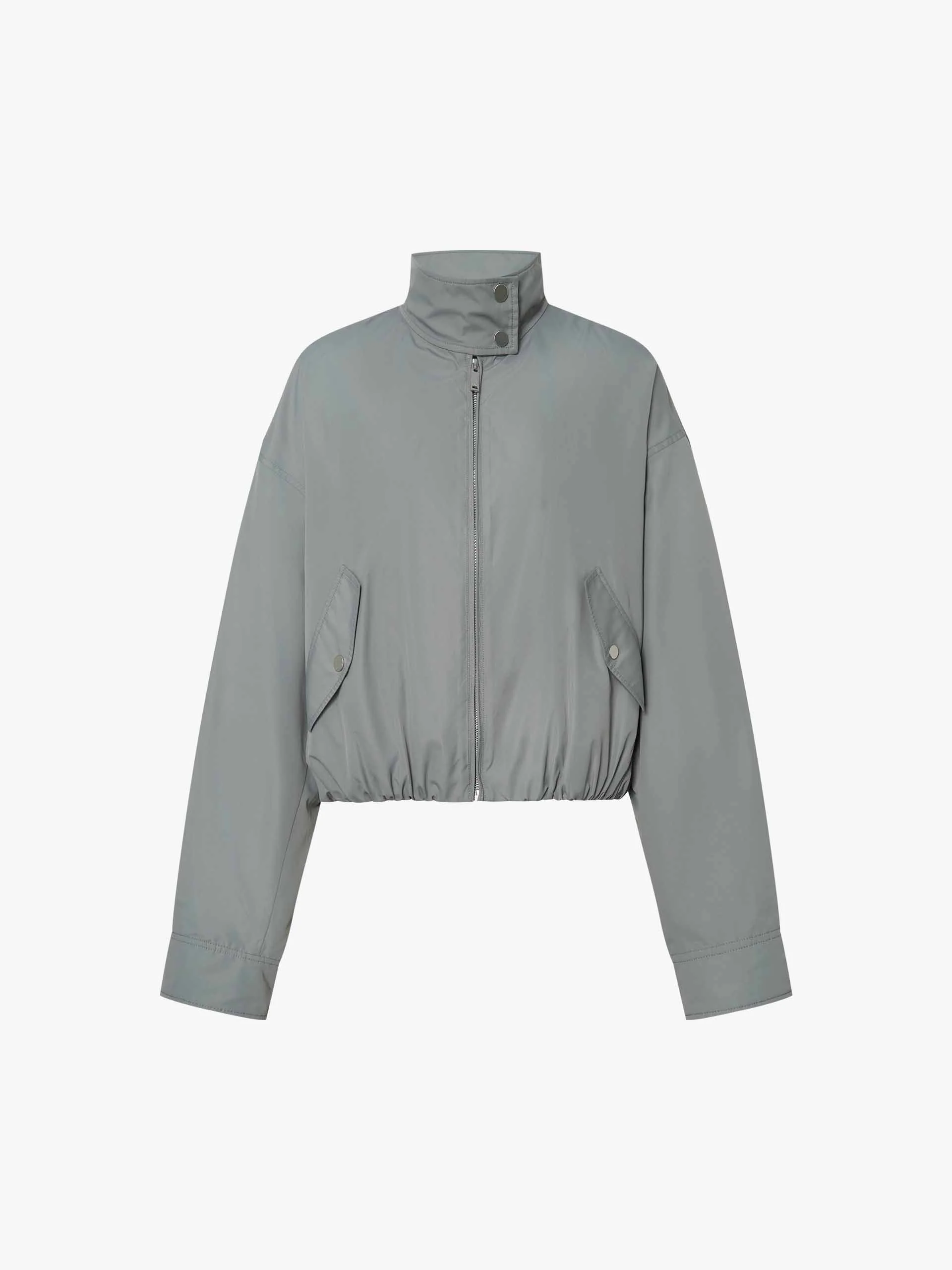 Cropped Stand Collar Jacket - Image 5