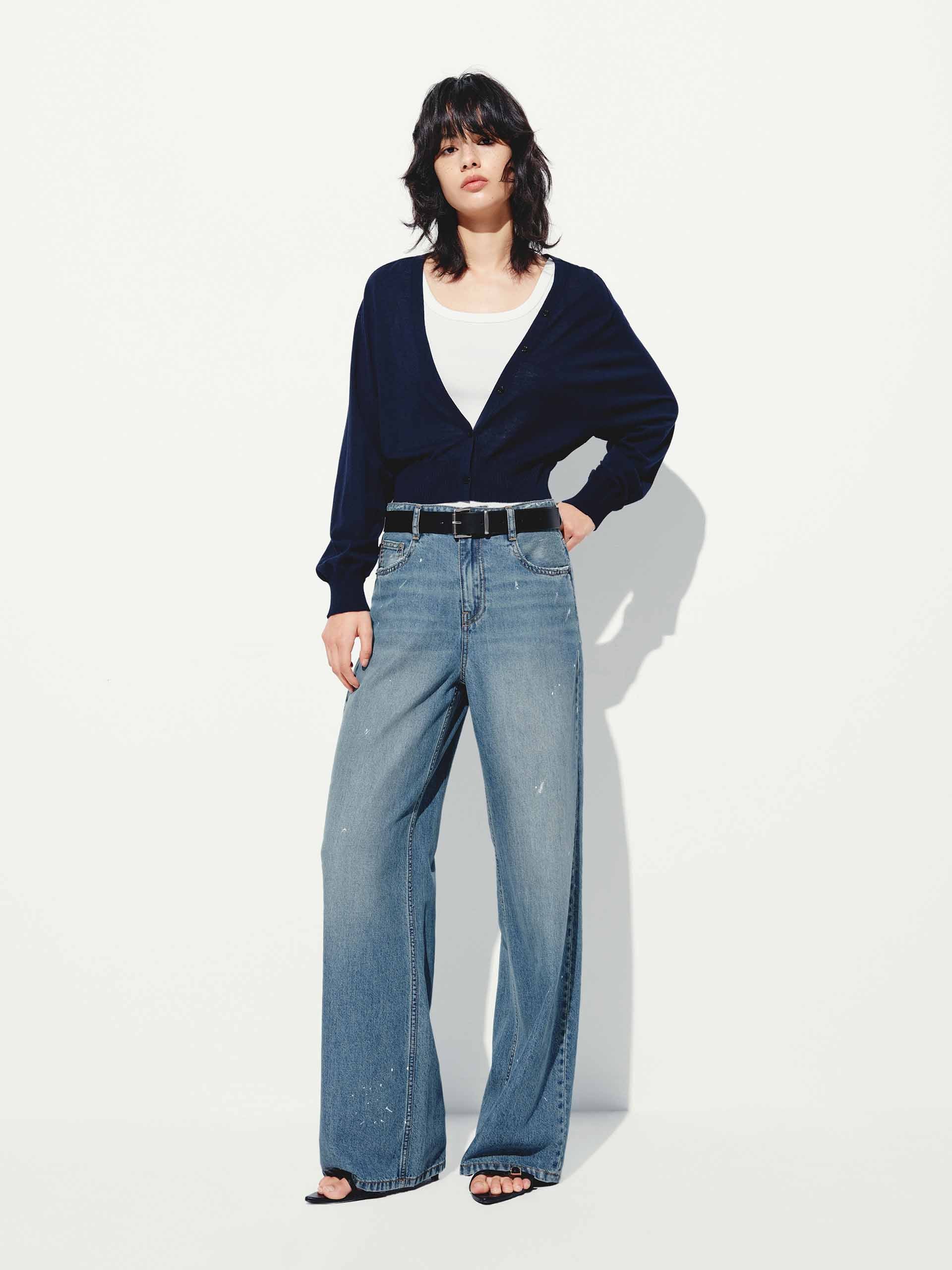 Cropped V-neck Cotton Wool Cardigan - Image 10