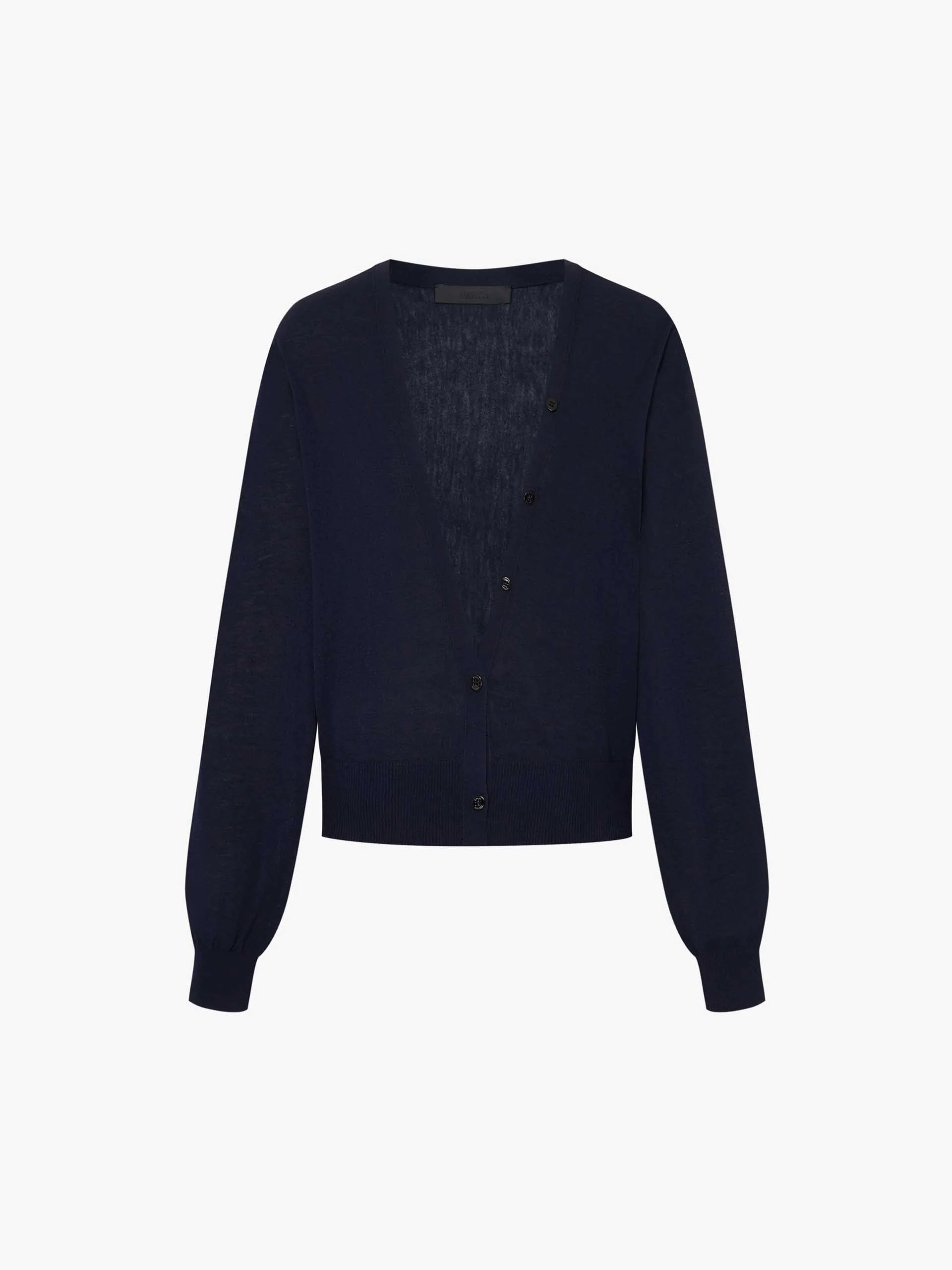 Cropped V-neck Cotton Wool Cardigan - Image 13