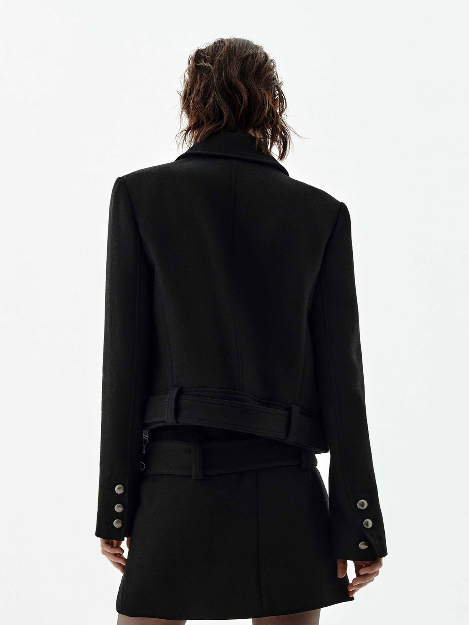 Cropped Wool Blend Jacket - Image 6