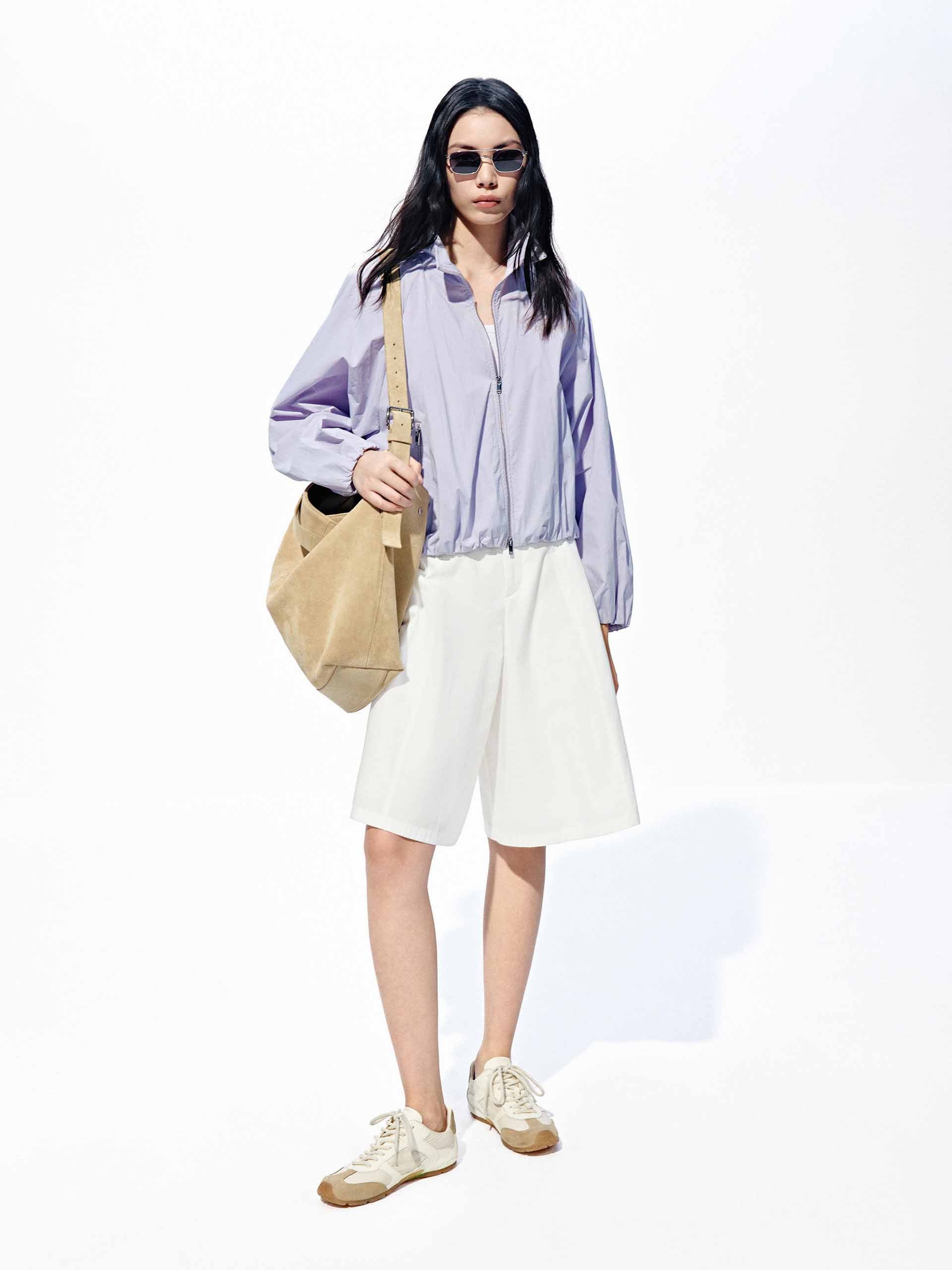 Cropped Zipper Jacket - Image 10