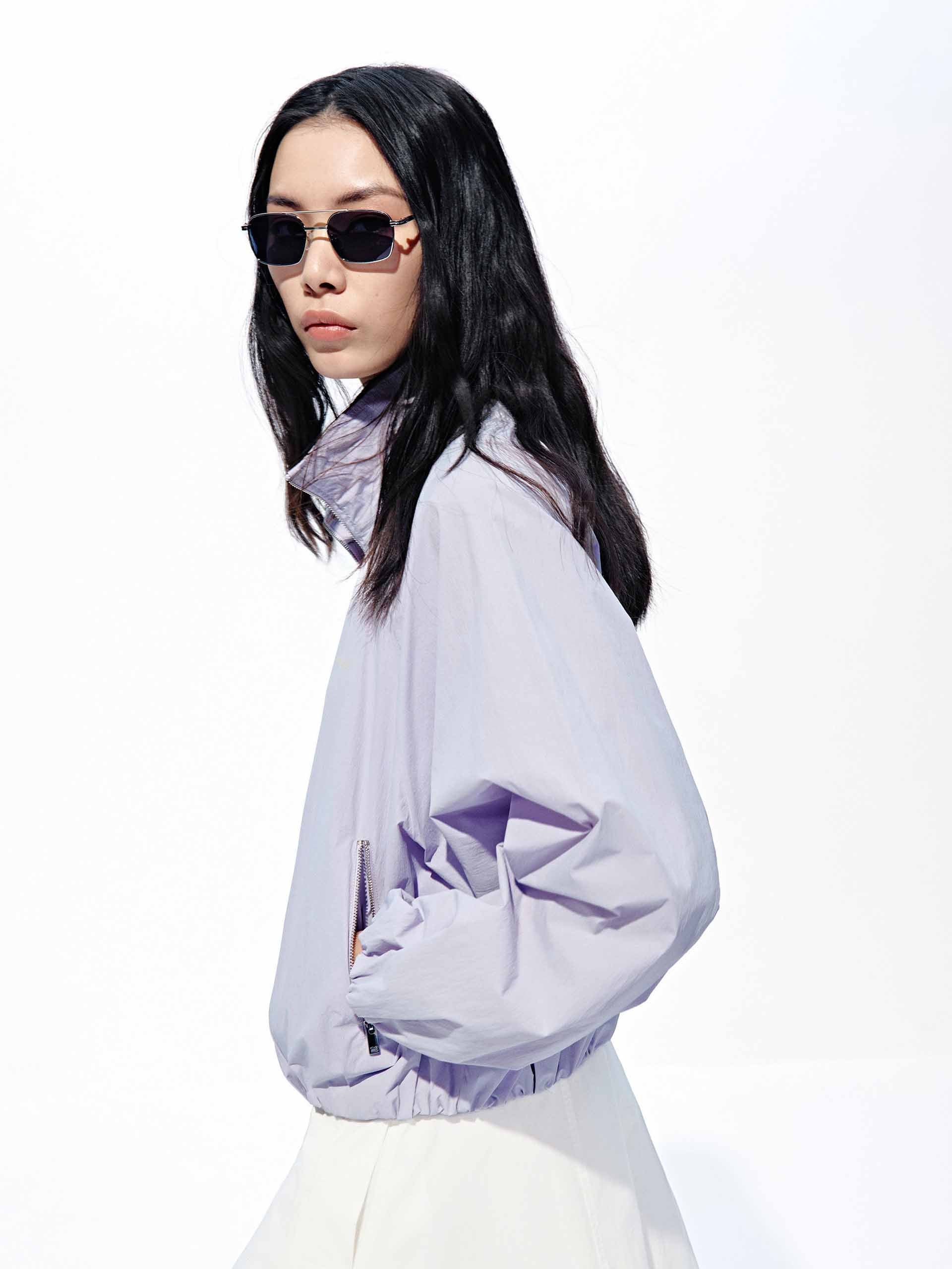 Cropped Zipper Jacket - Image 11