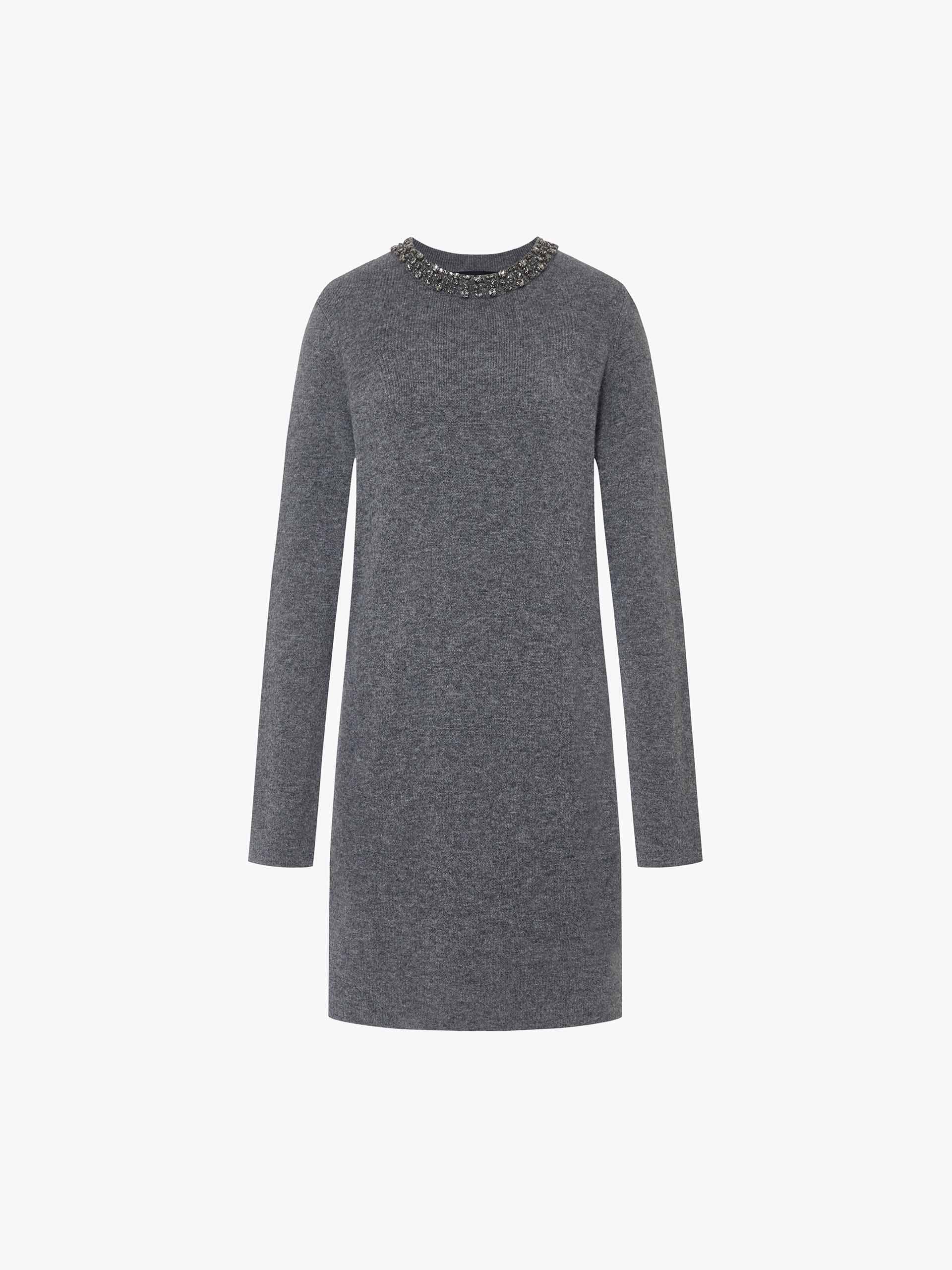 Crystal Collar Mini Dress - Image 5
