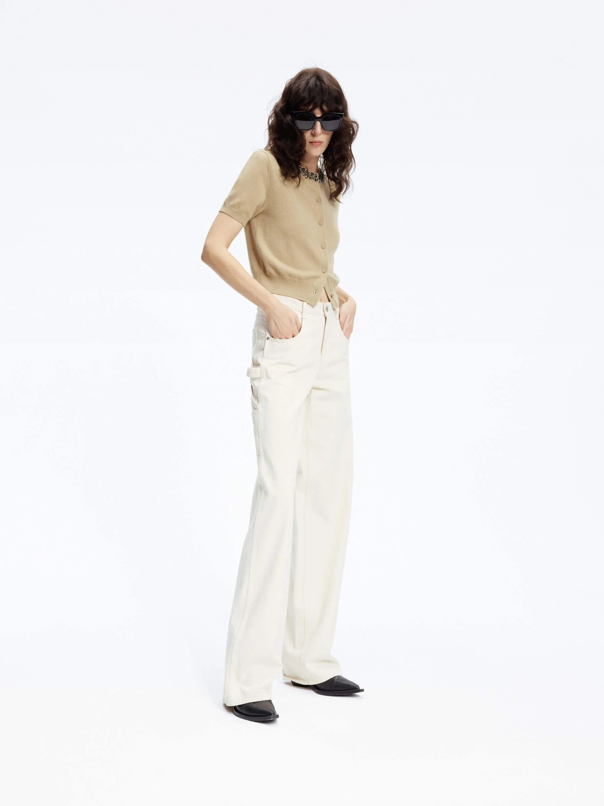 Crystal Detail Knit Cardigan - Image 18